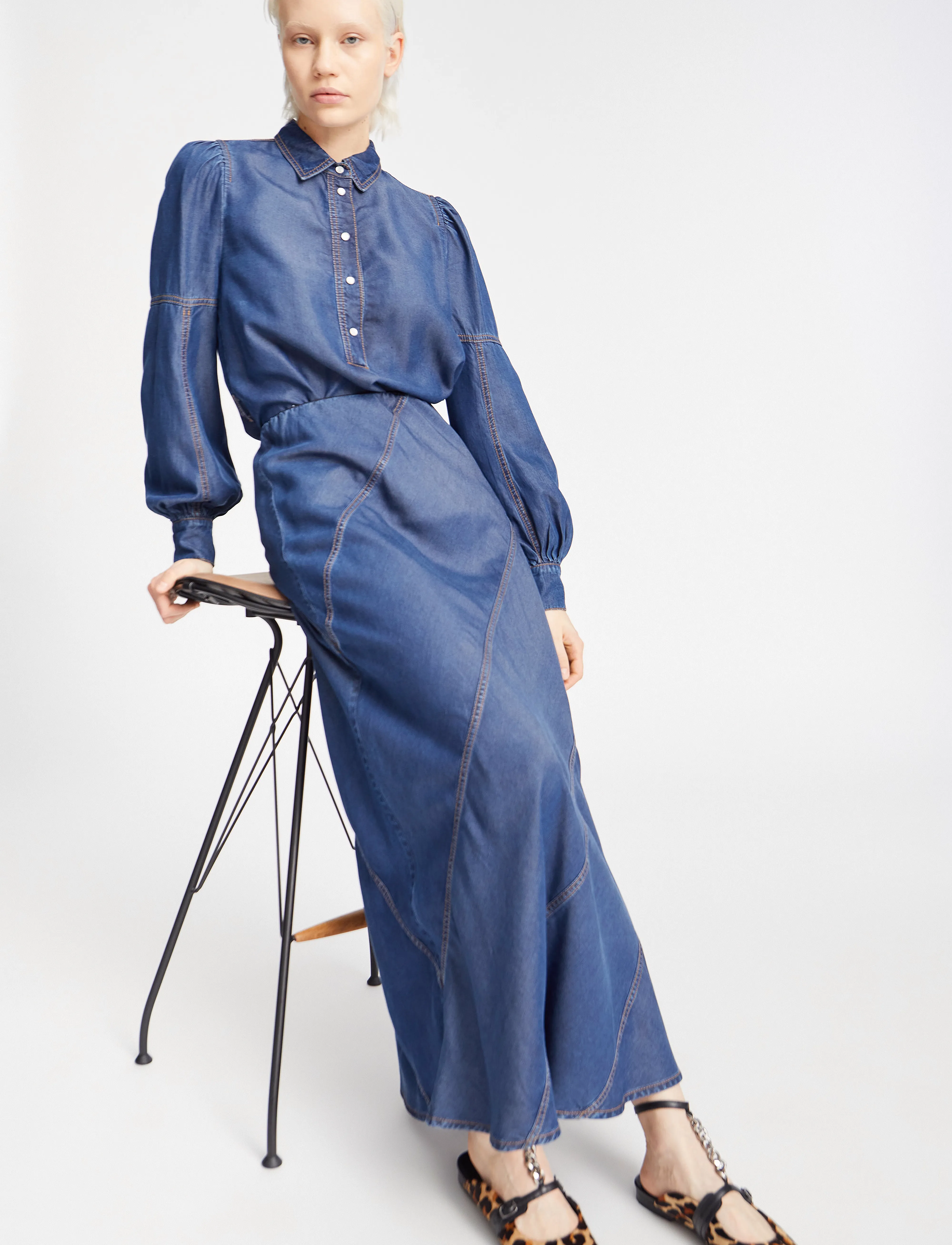 Munthe - PARSON - jeansröcke - indigo - 5