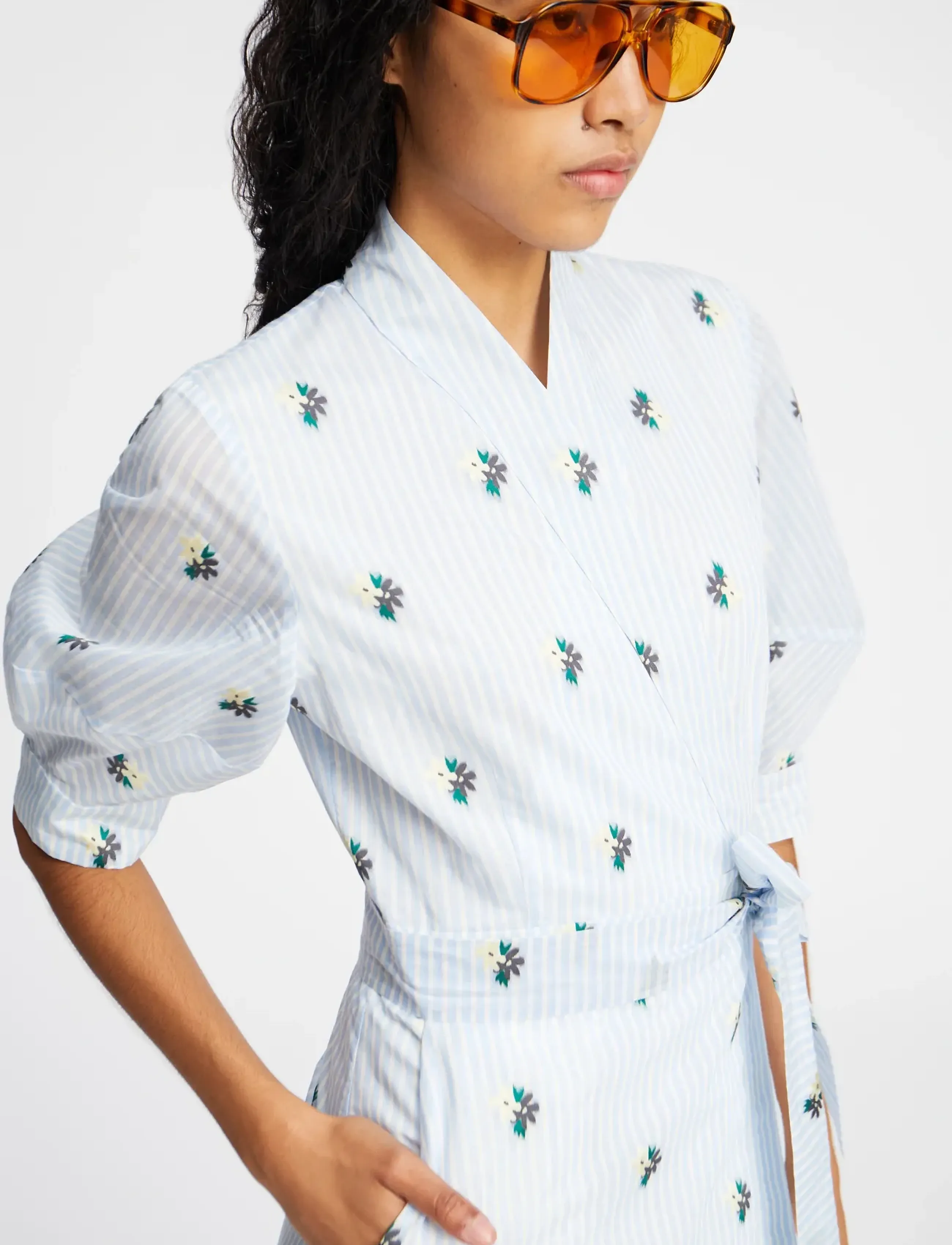 Munthe - PUM - omlottklänningar - light blue - 3