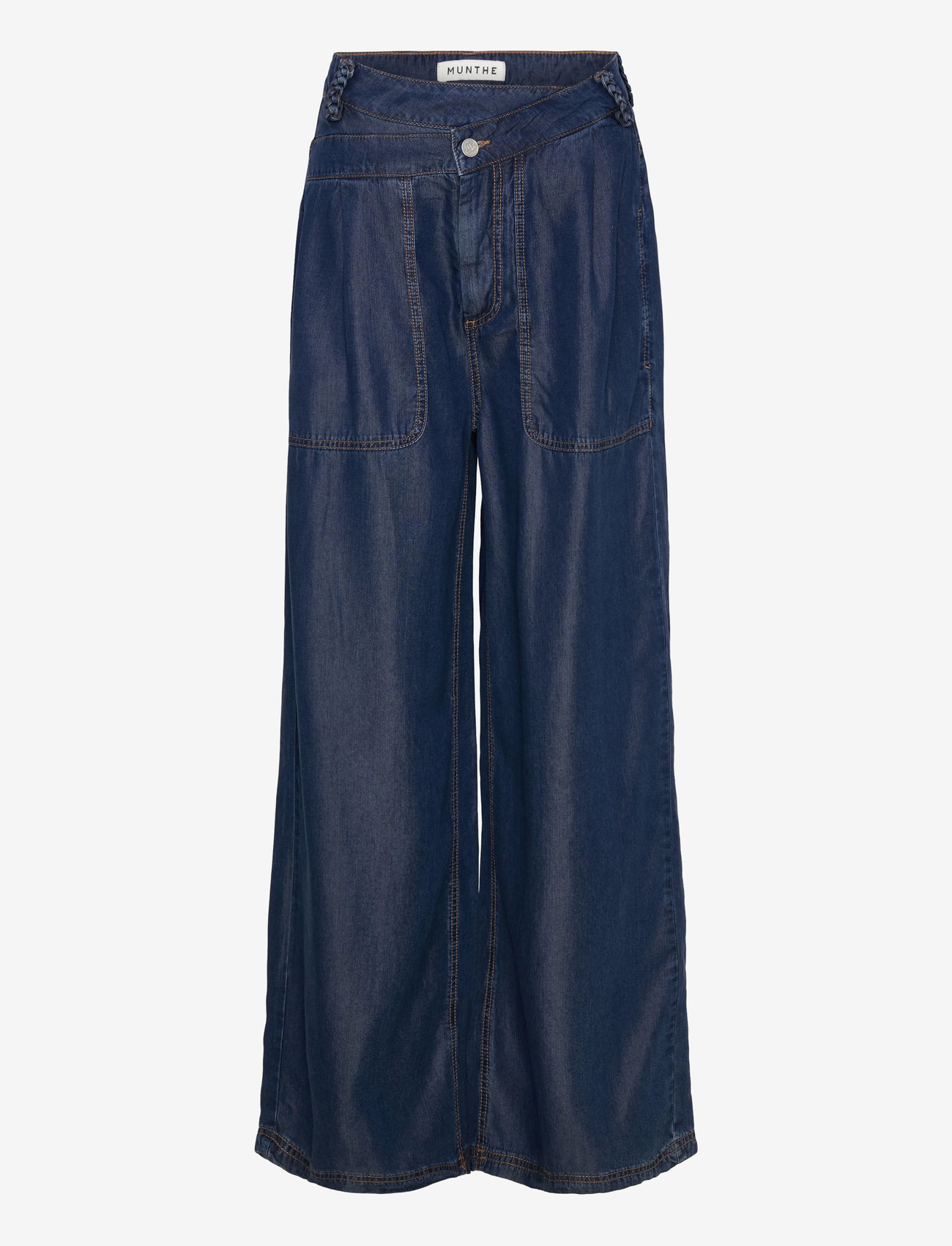 Munthe - PAYTEN - sirge säärega püksid - indigo - 0