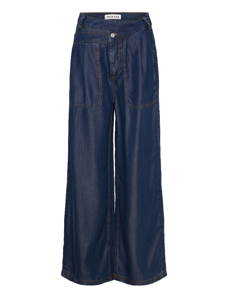 Munthe - PAYTEN - straight leg hosen - indigo - 1