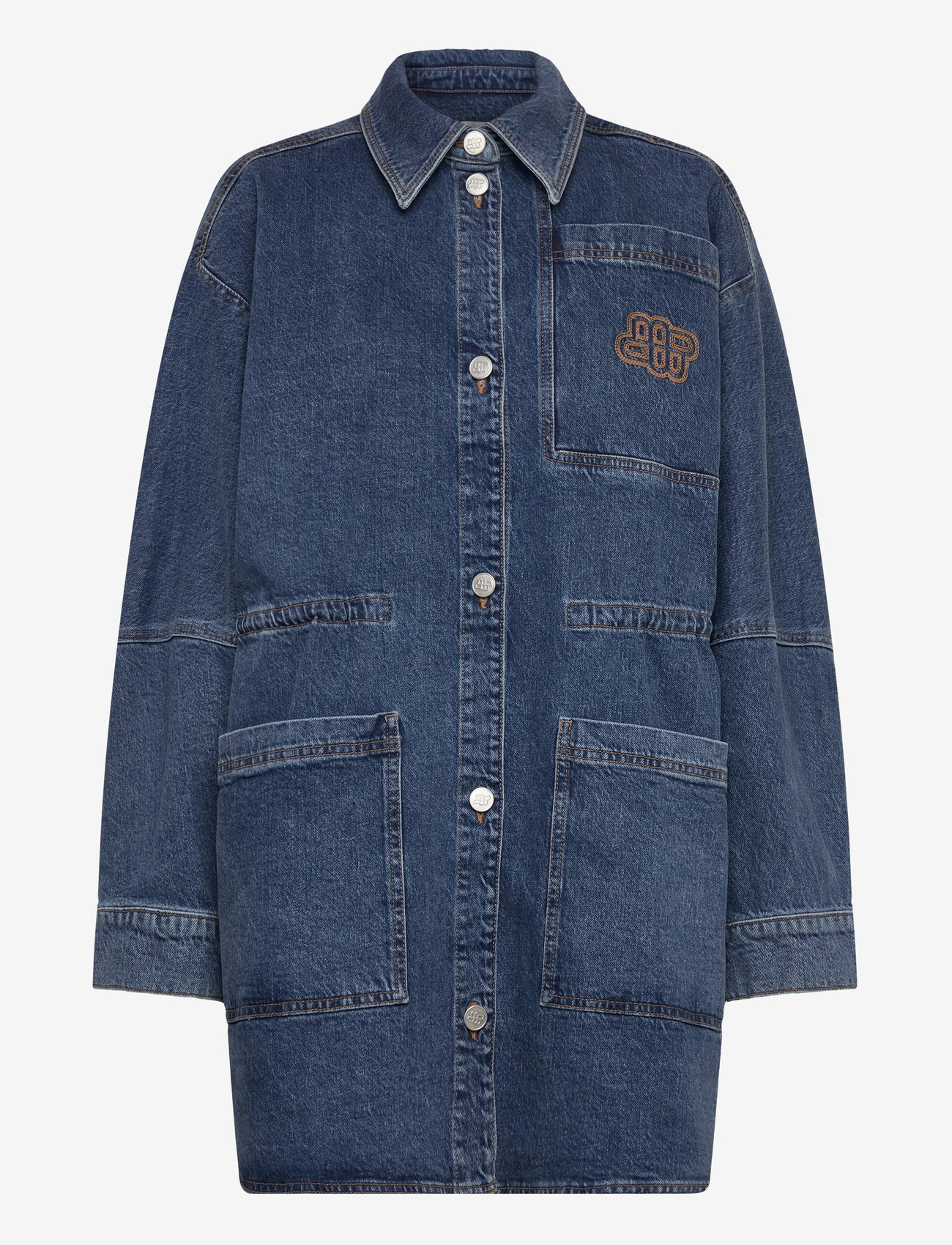 Munthe - PRICKLY - denimkjoler - blue - 0