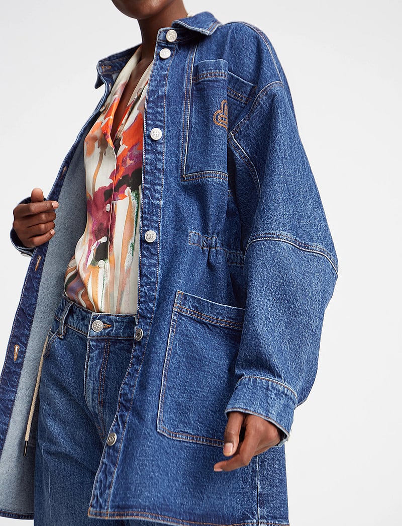 Munthe - PRICKLY - jeanskleider - blue - 4