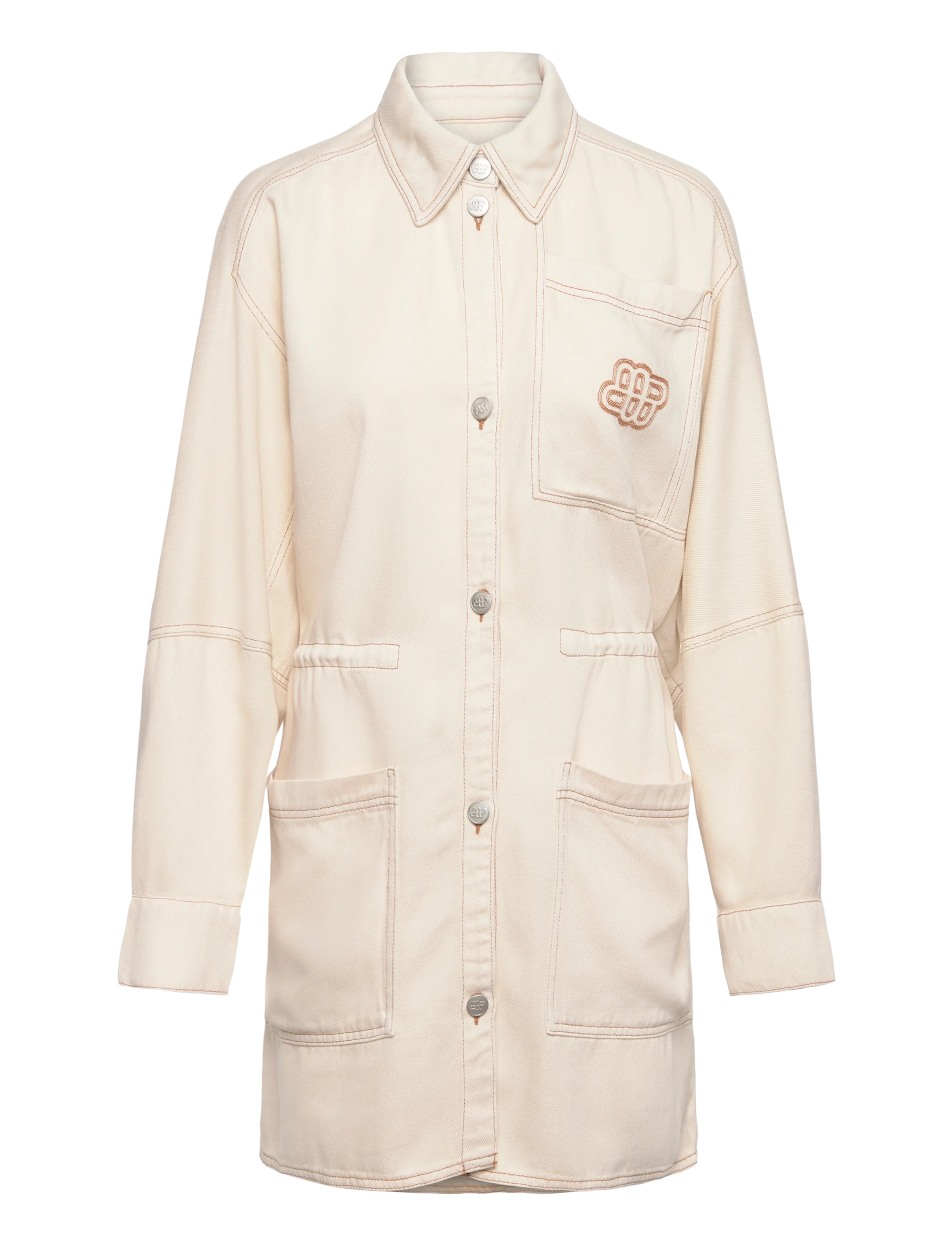 Munthe PRICKLY - Kerged jakid - KIT / cream