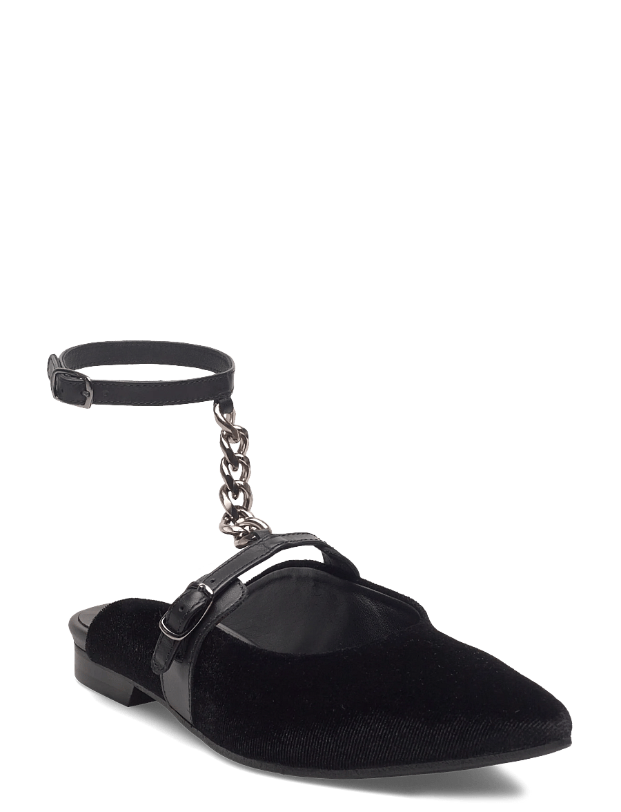 Munthe - PERMA - flade mules - black - 0
