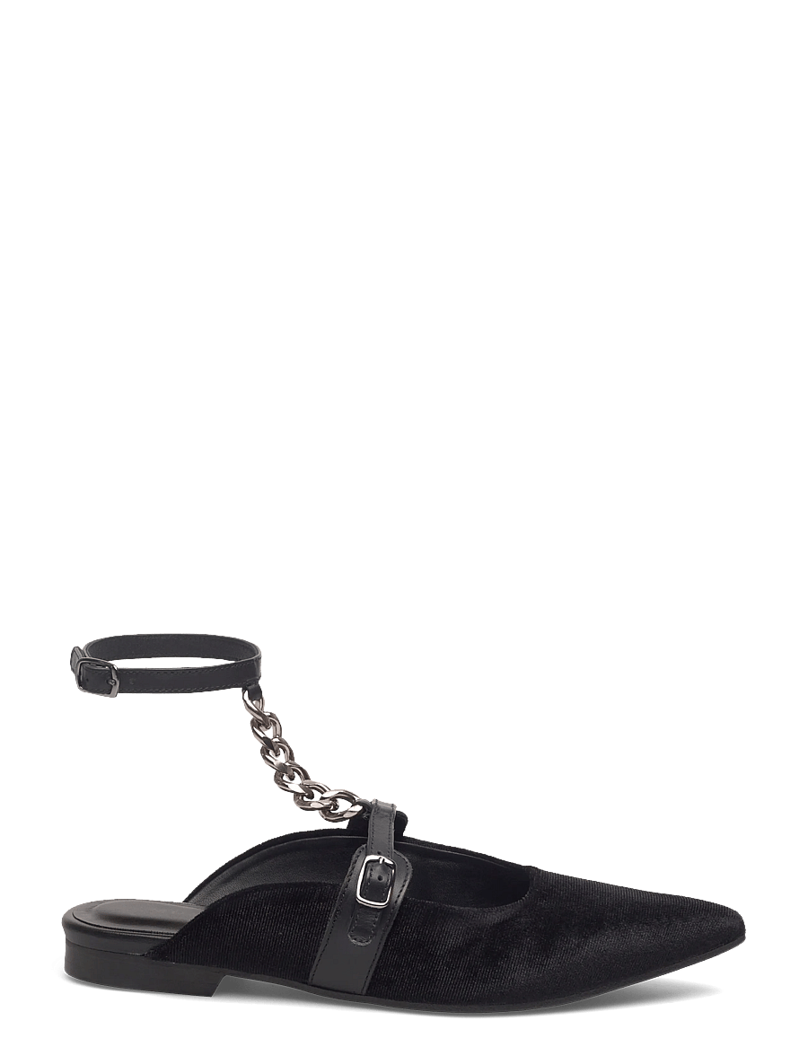 Munthe - PERMA - flade mules - black - 1