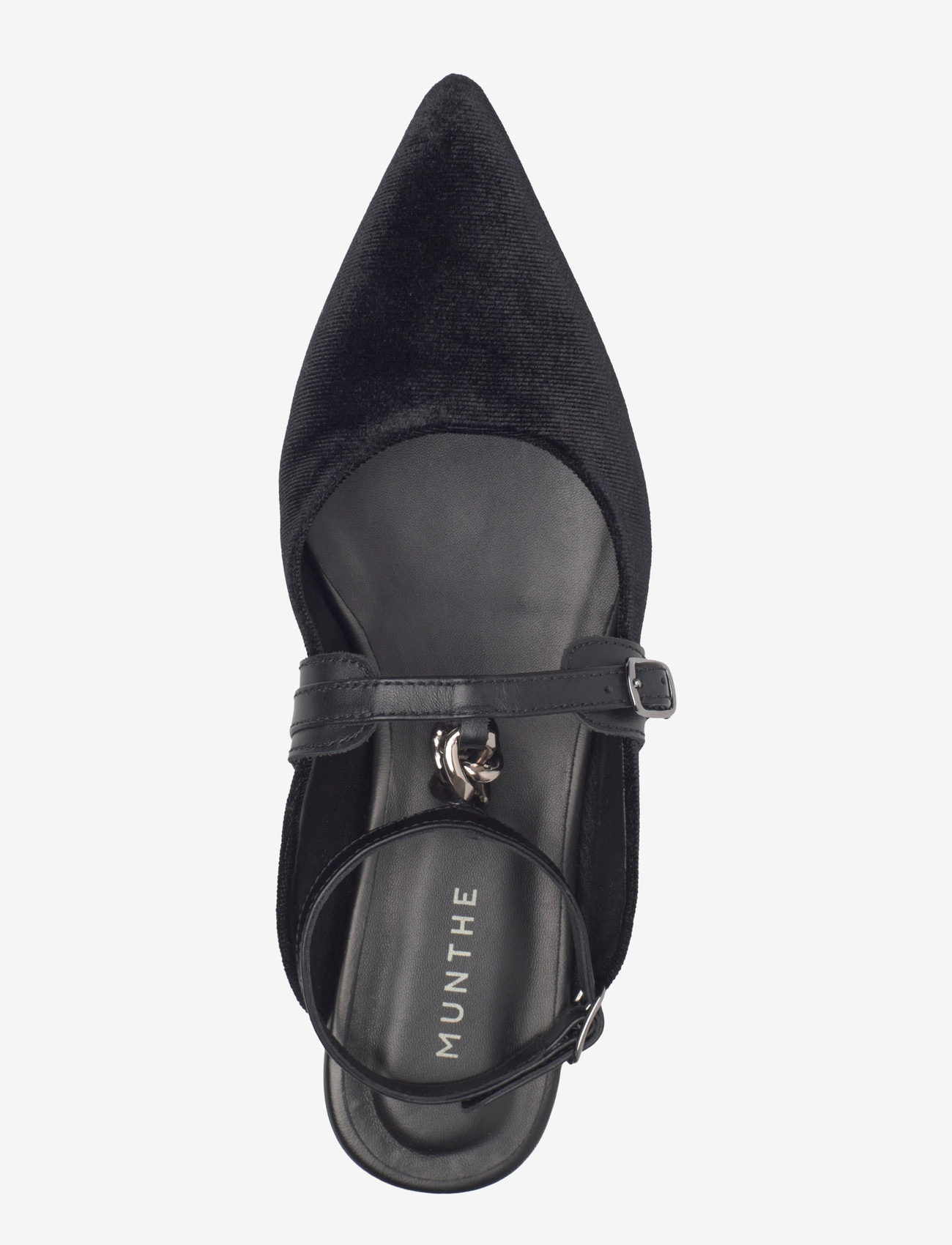 Munthe - PERMA - platta mules - black - 3