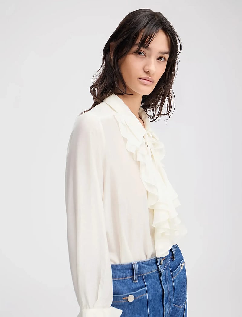 Munthe - LESIENNA - pikkade varrukatega pluusid - ivory - 4