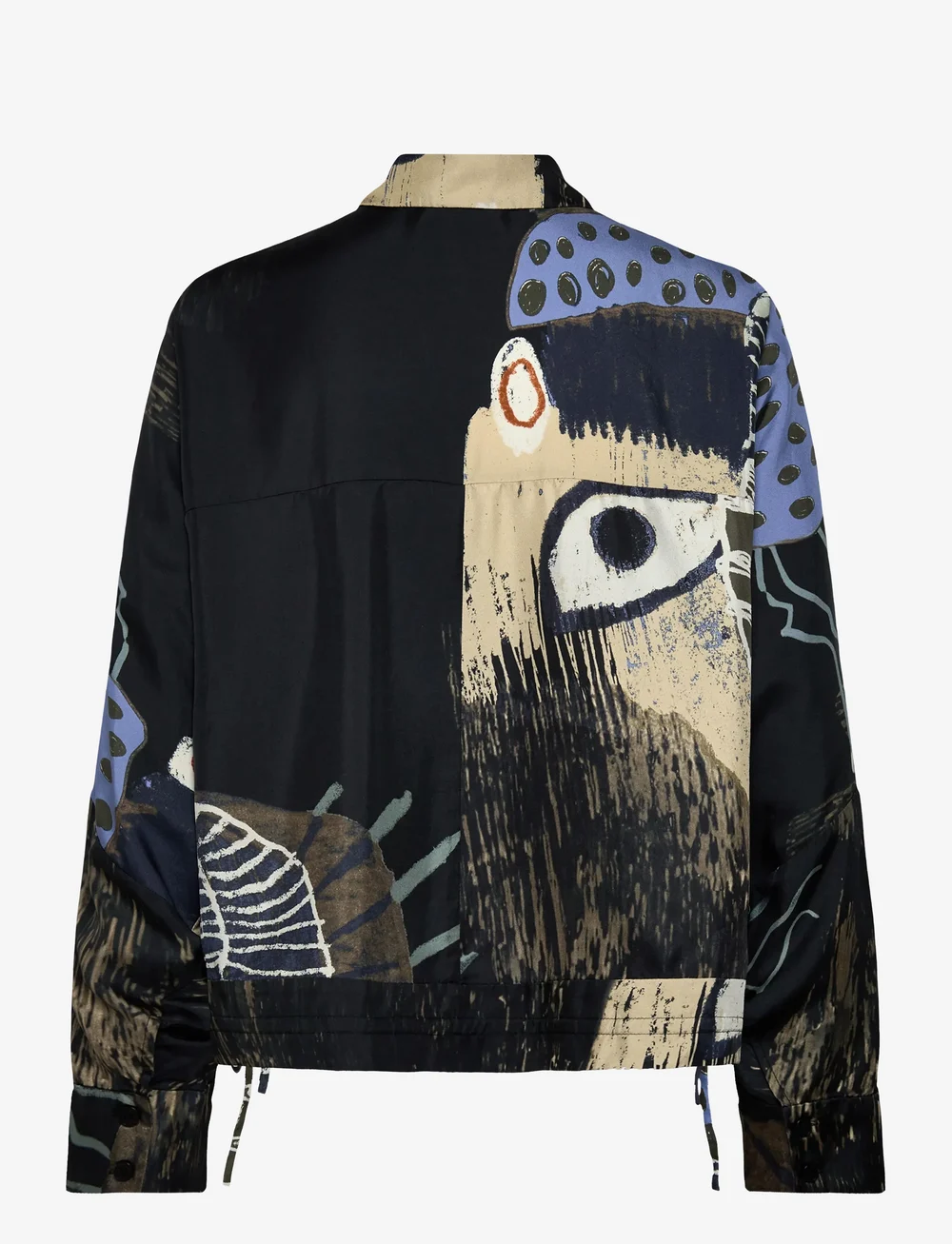Munthe - LOASTA - long-sleeved shirts - black print - 2