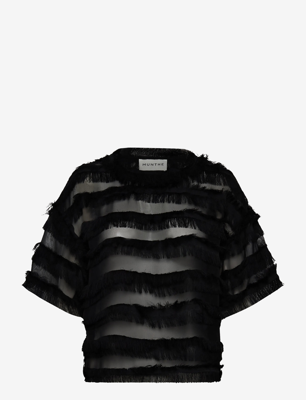 Munthe - LIPONA - kortærmede bluser - black - 0