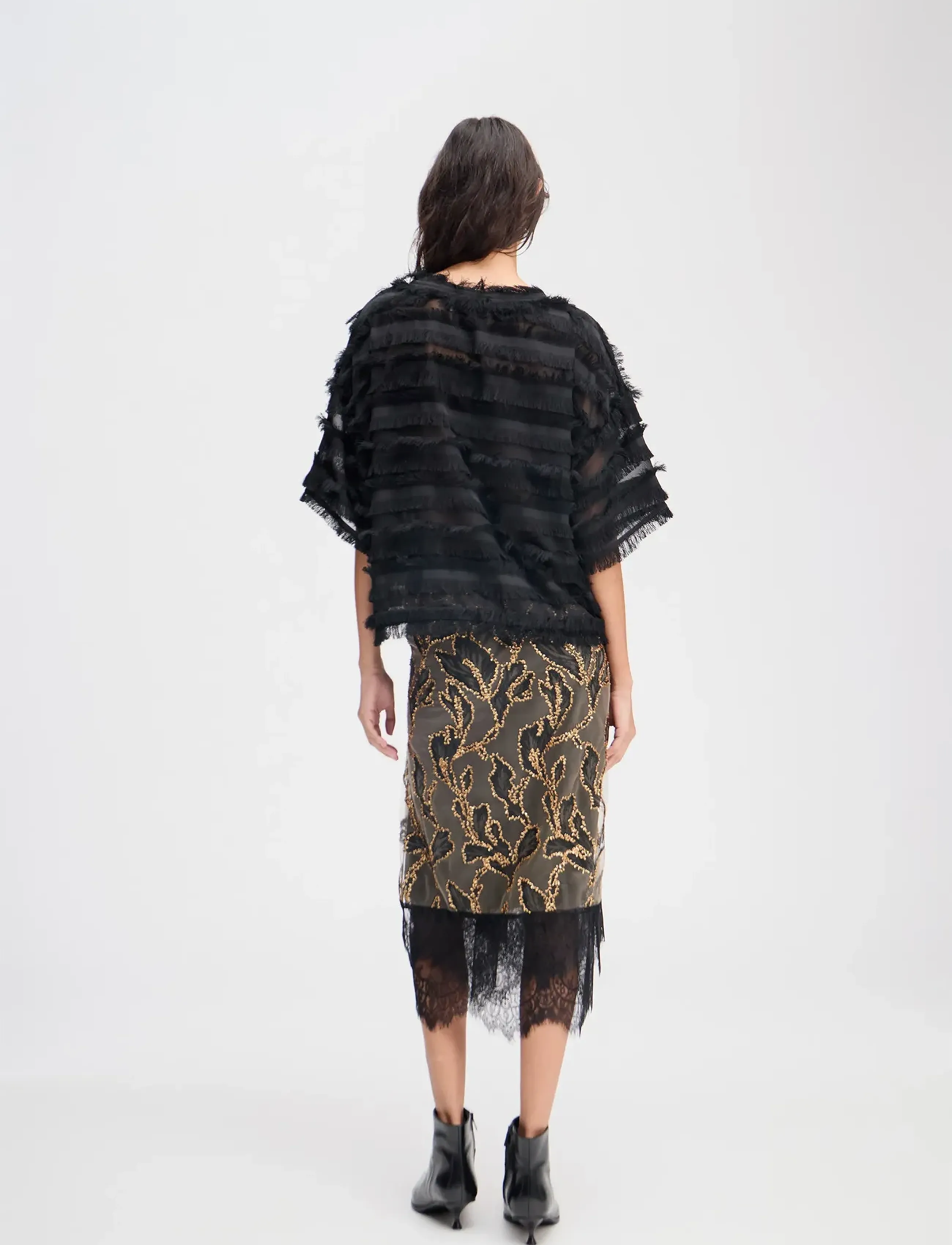 Munthe - LIPONA - kortærmede bluser - black - 3