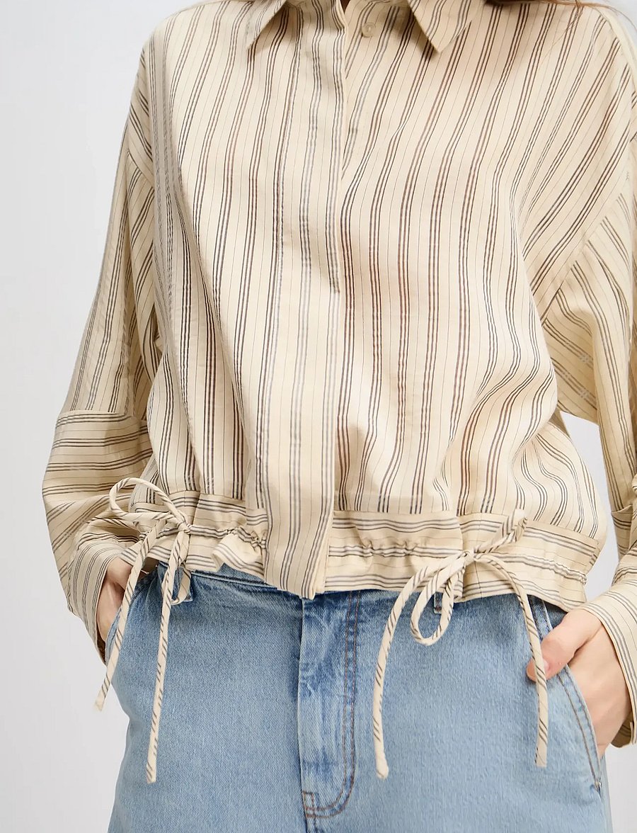 Munthe - LOASTA - langærmede skjorter - creme - 5