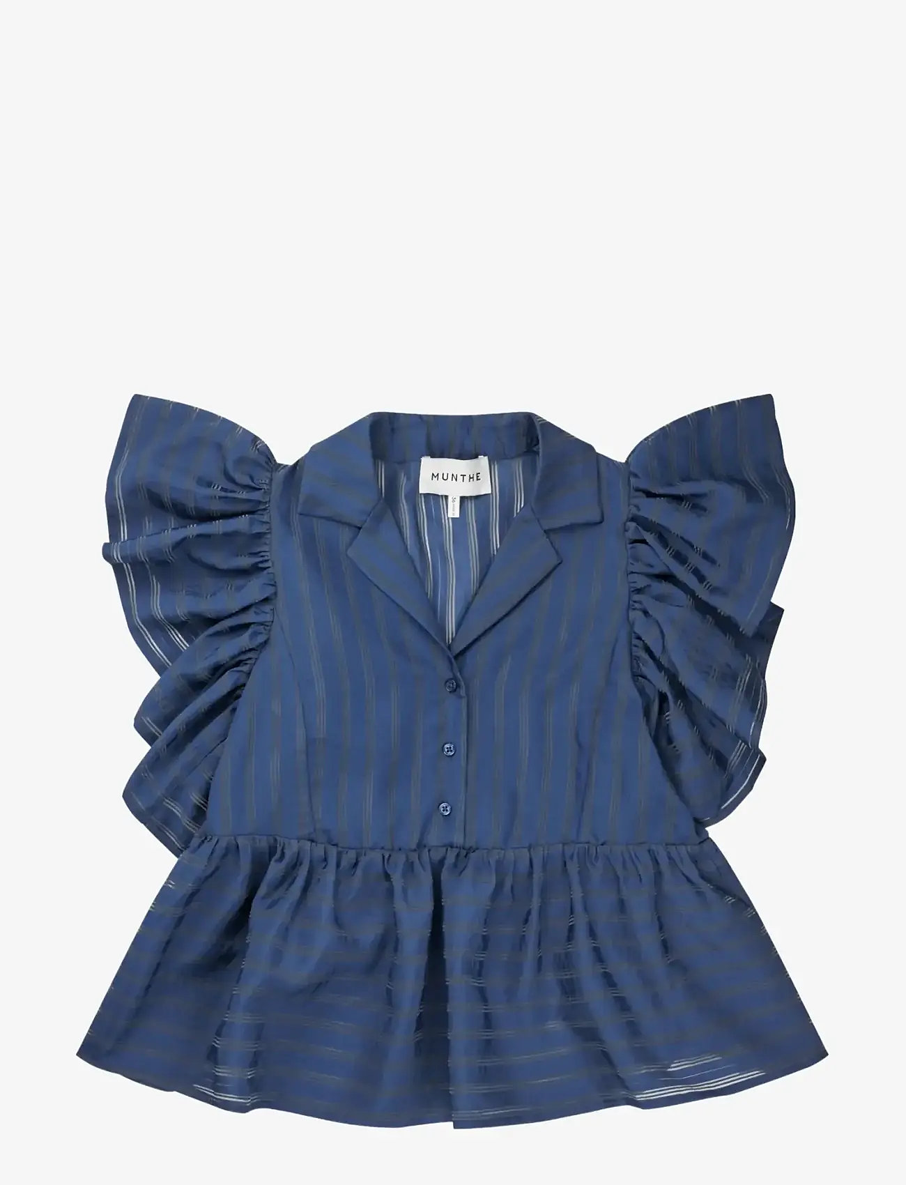 Munthe - LUDIVE - kortærmede bluser - indigo - 1