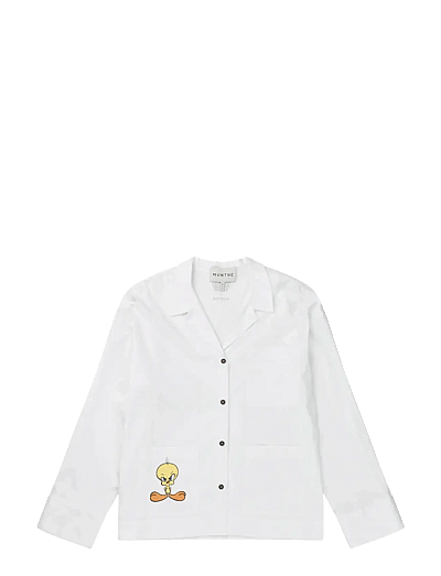 Munthe LIKI - Pikkade varrukatega särgid - WHITE / white