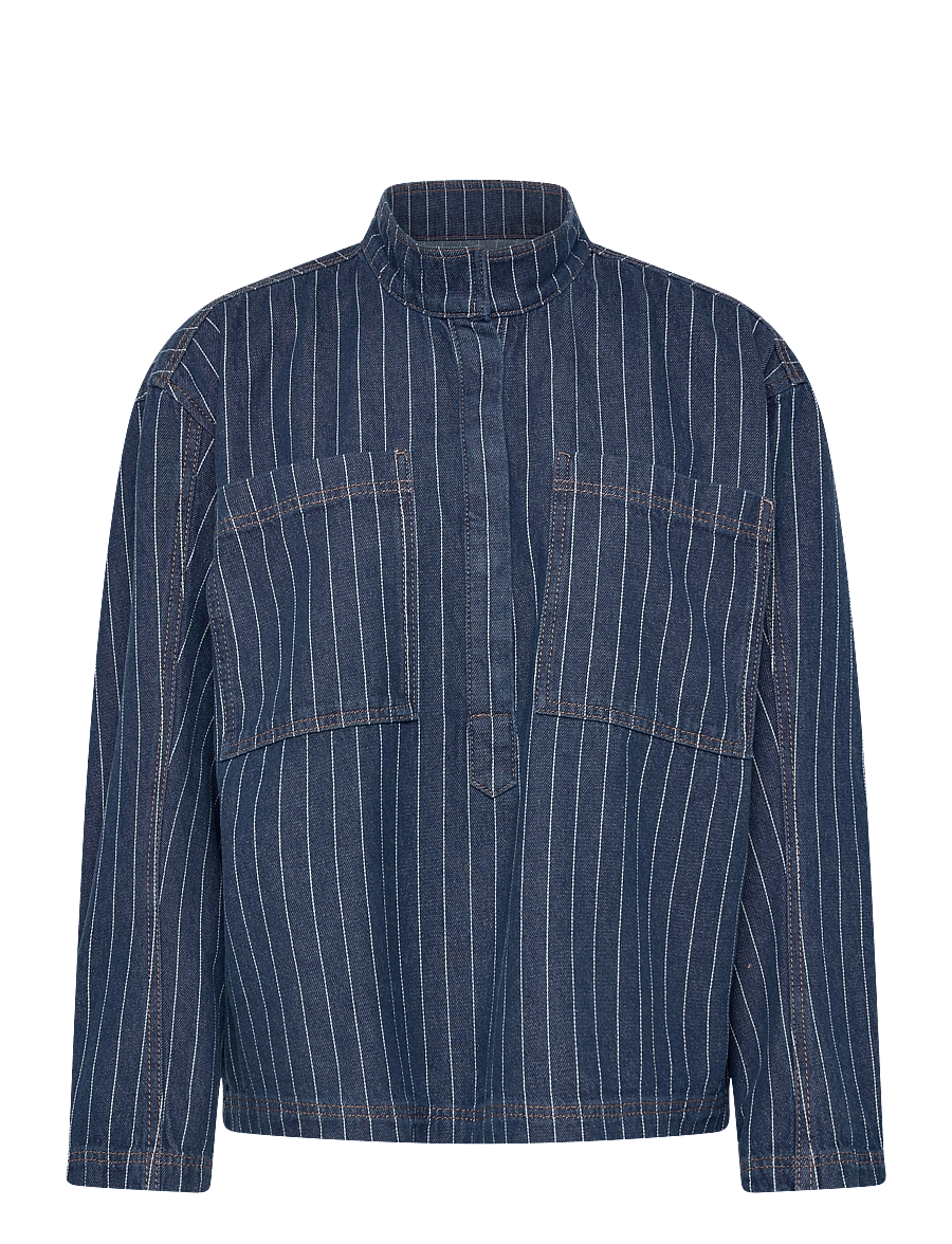 Munthe - LUXA - jeanshemden - indigo - 0
