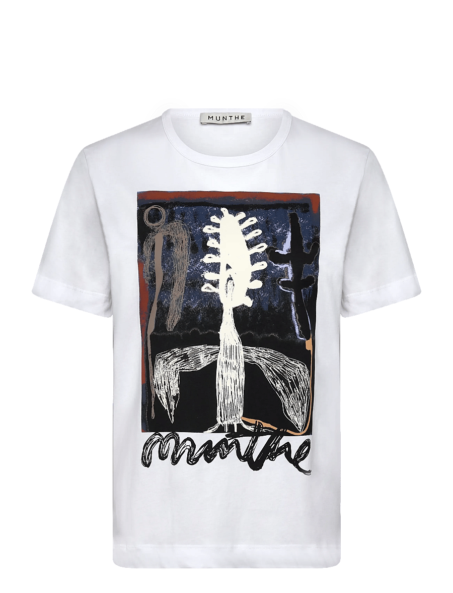 Munthe - LACK - t-shirts - white - 1