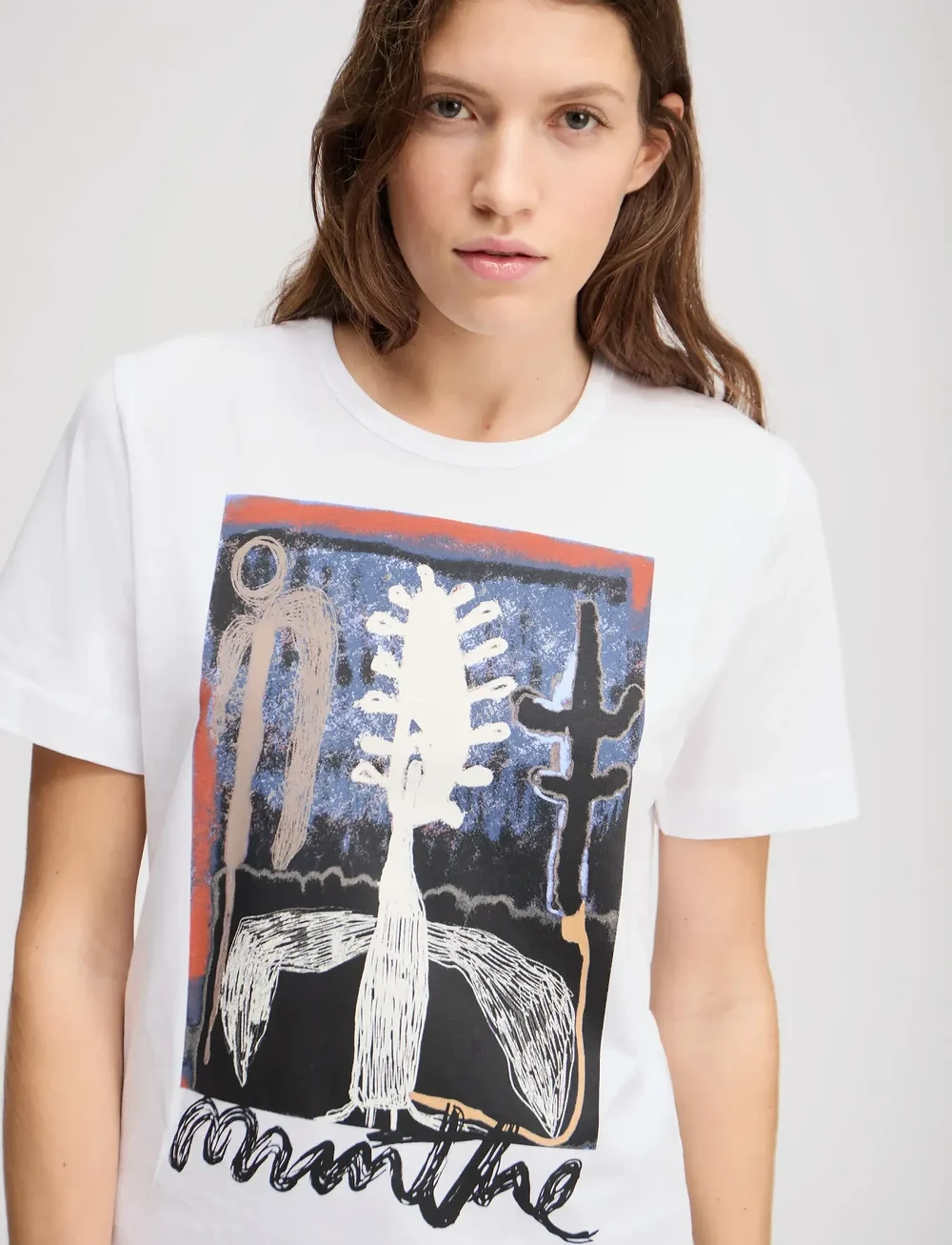 Munthe - LACK - t-skjorter - white - 4