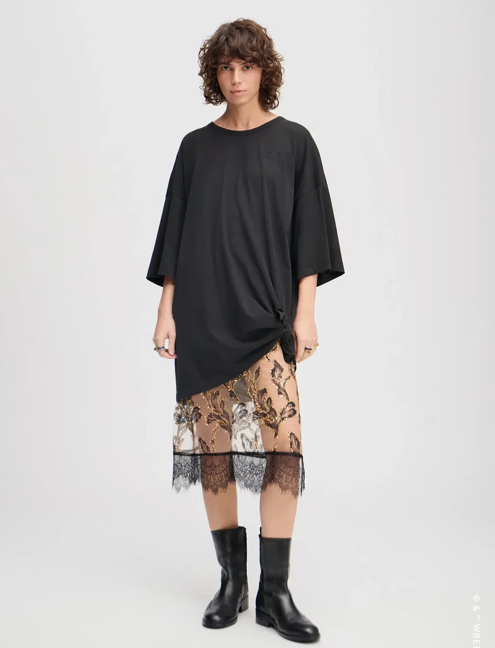 Munthe - LYSIS - t-shirts - black - 4