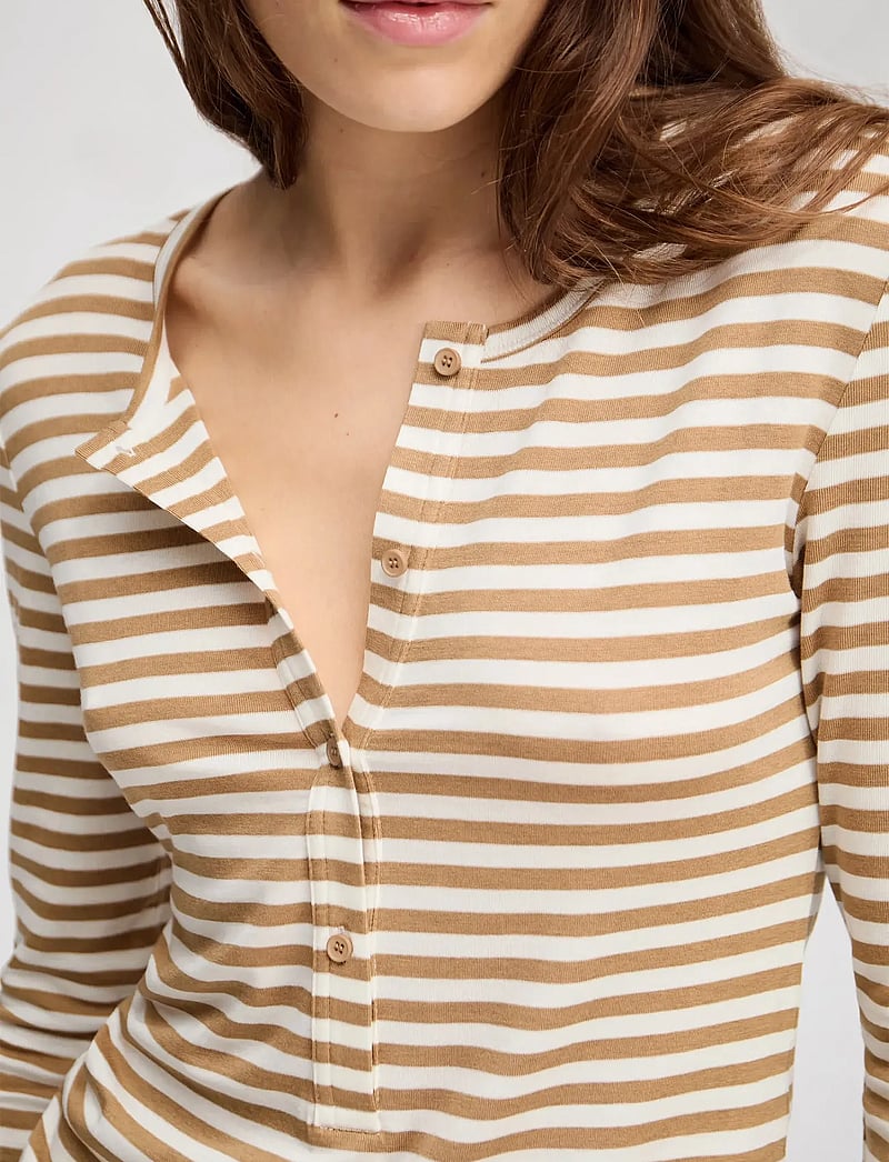 Munthe - LEVOMA - långärmade toppar - camel - 5