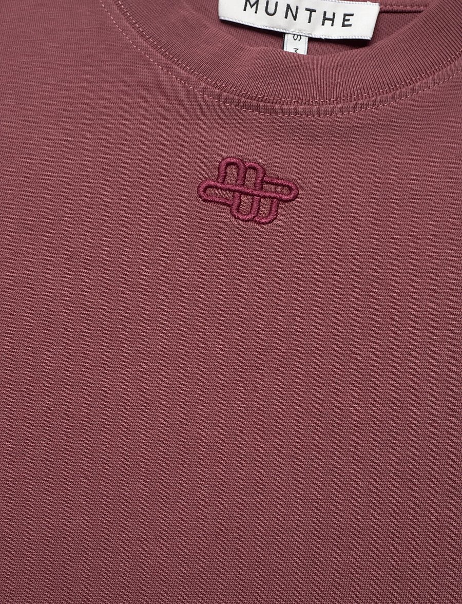 Munthe - LIPPINI - t-shirts & tops - bordeaux - 5