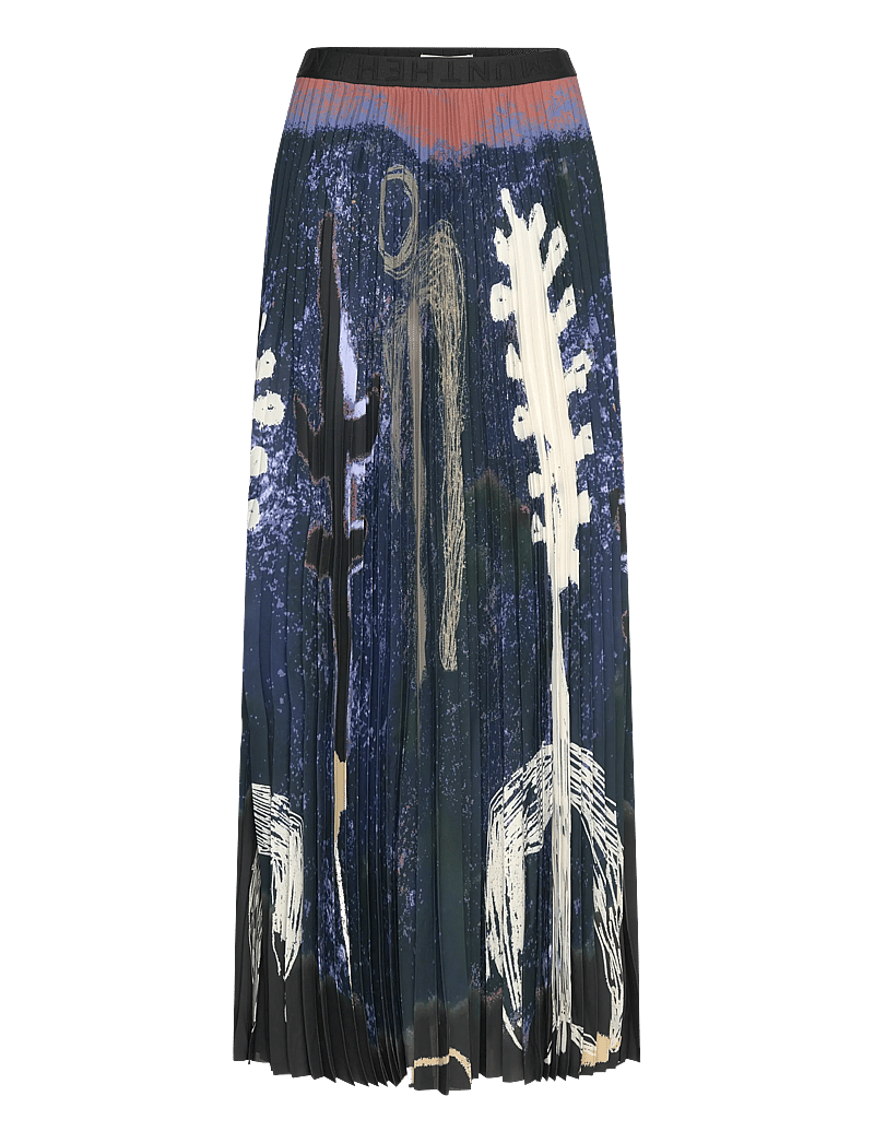 Munthe - TAULLA - faltenröcke - navy - 1