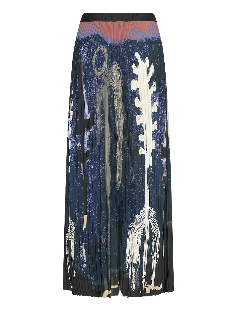 Munthe - TAULLA - faltenröcke - navy - 2