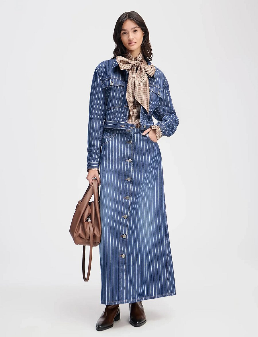 Munthe - LIVONO - jeanskjolar - indigo - 0
