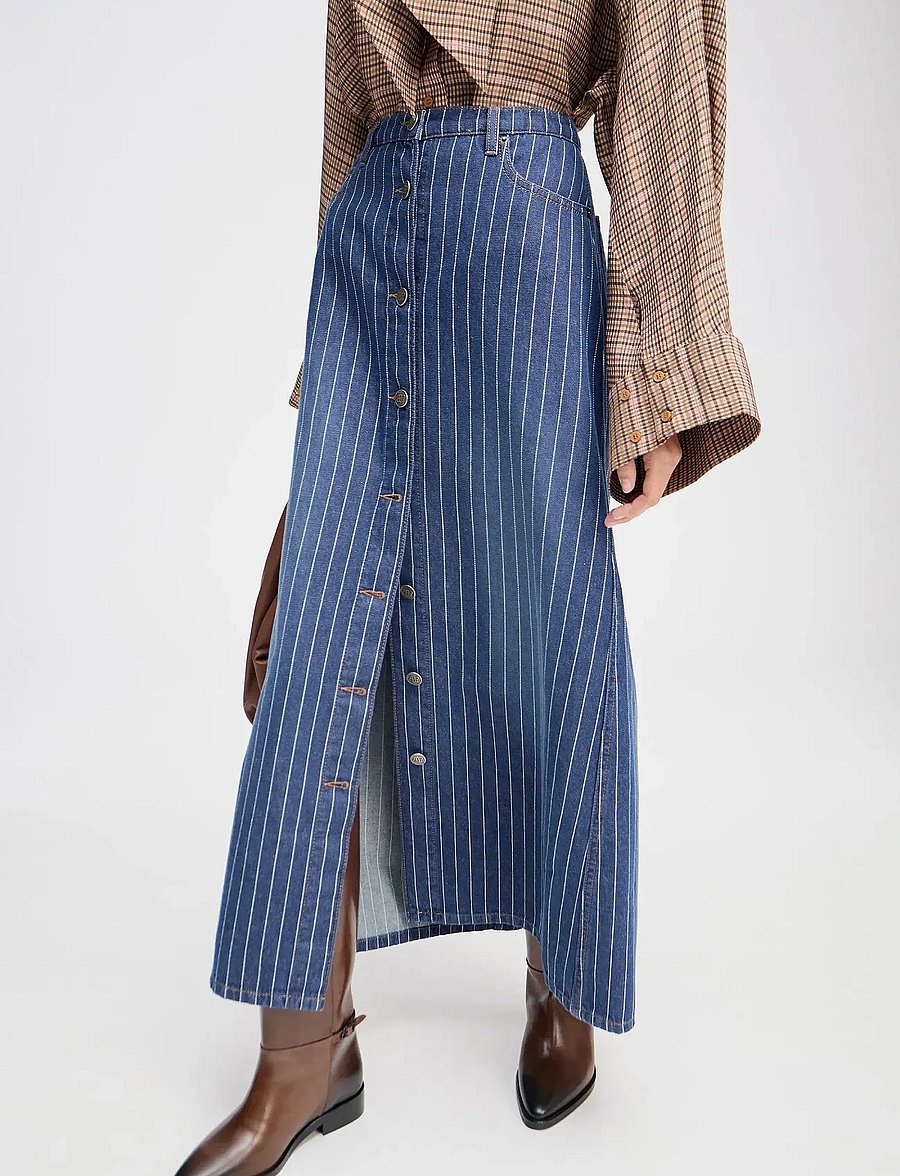 Munthe - LIVONO - jeanskjolar - indigo - 3