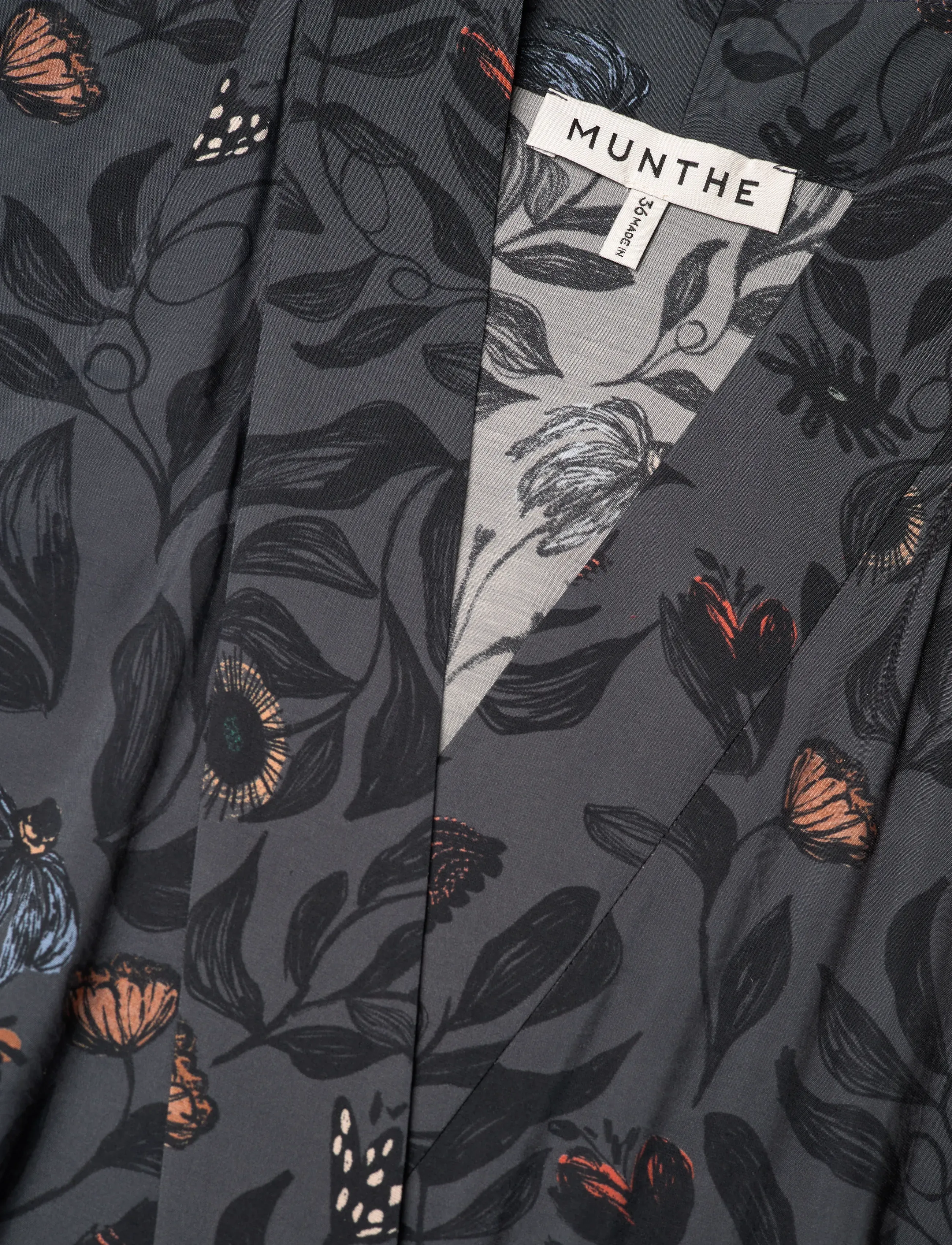 Munthe - GITALU - wrap dresses - charcoal - 2