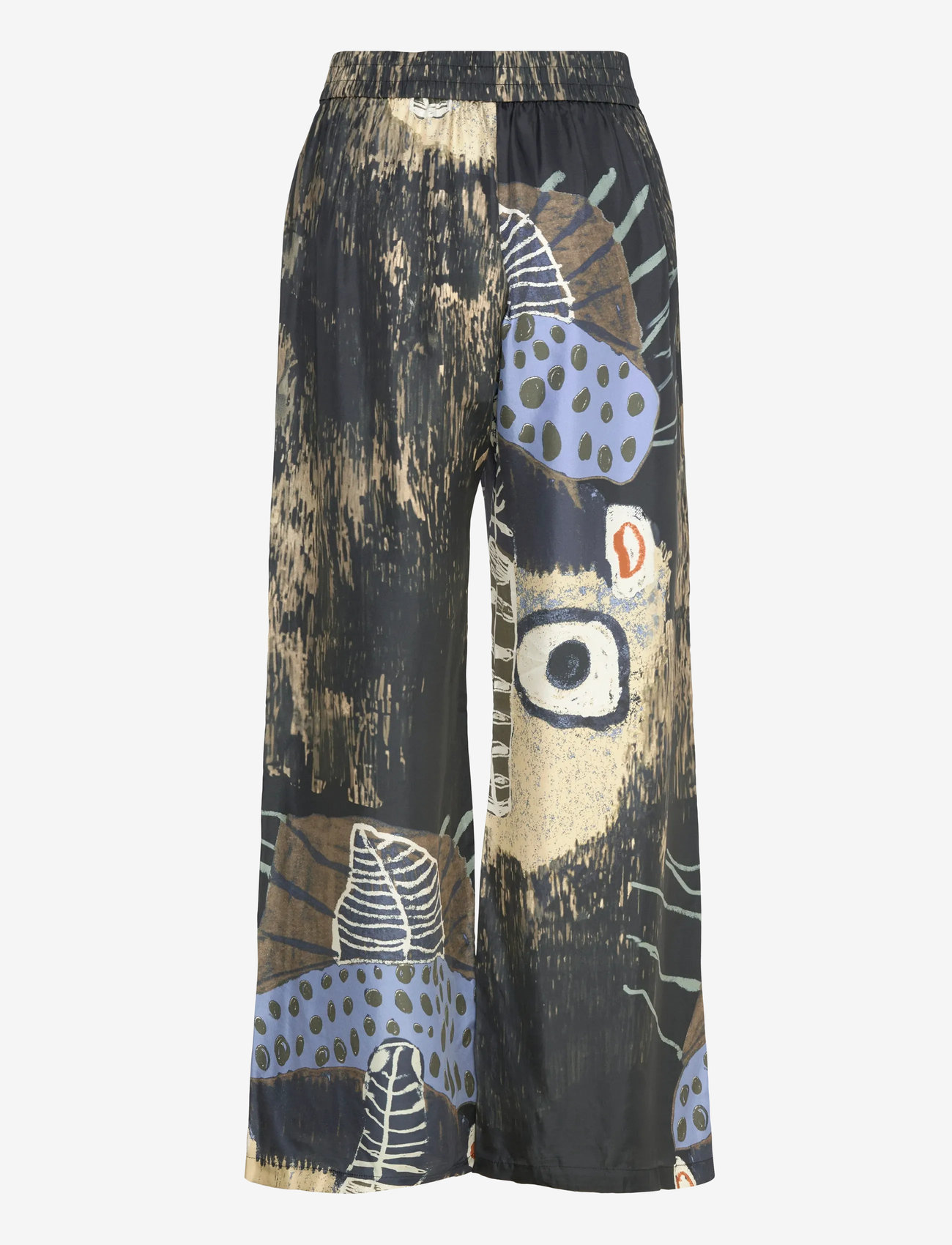Munthe - ARUM - hosen mit weitem bein - print black - 2