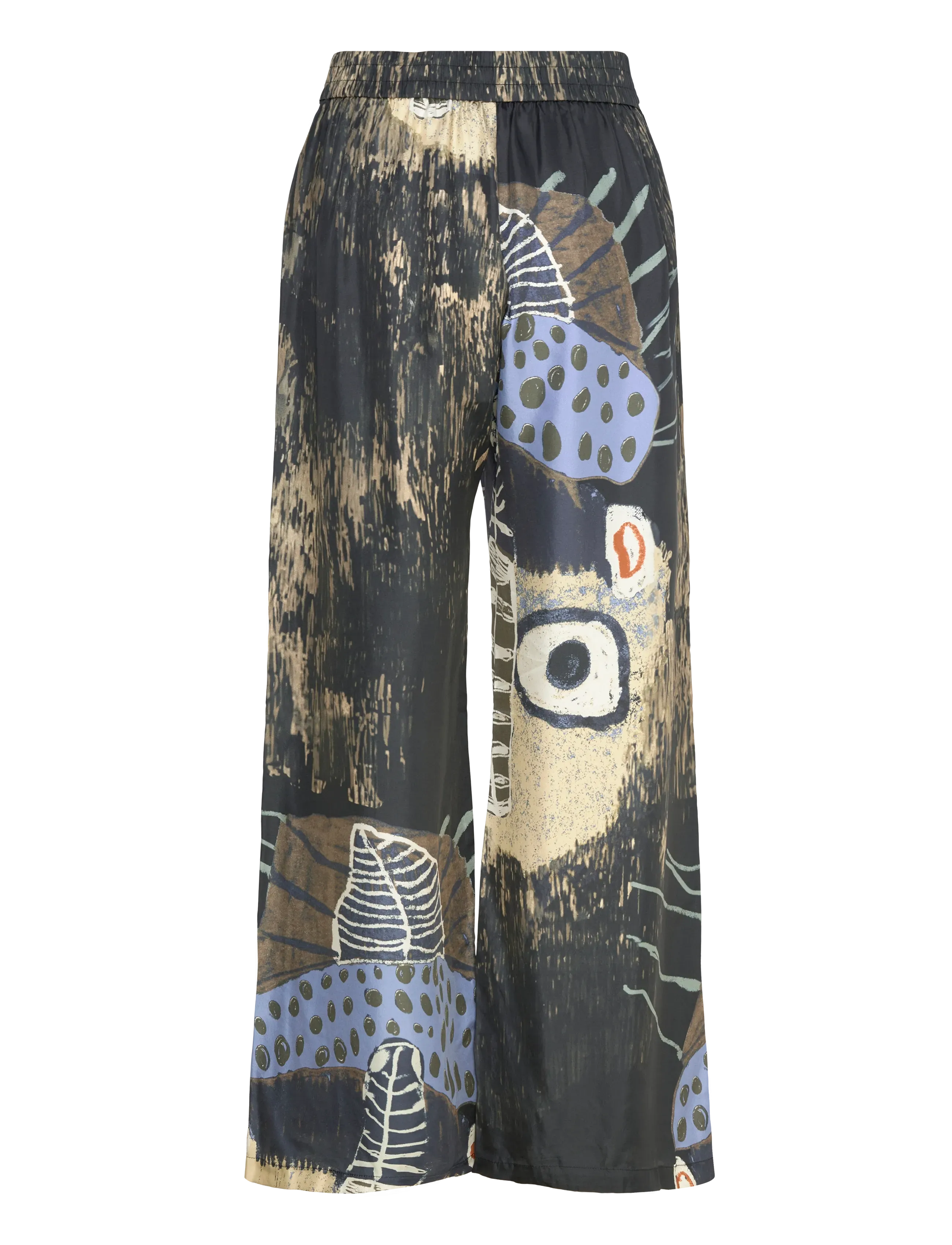Munthe - ARUM - vida byxor - print black - 2