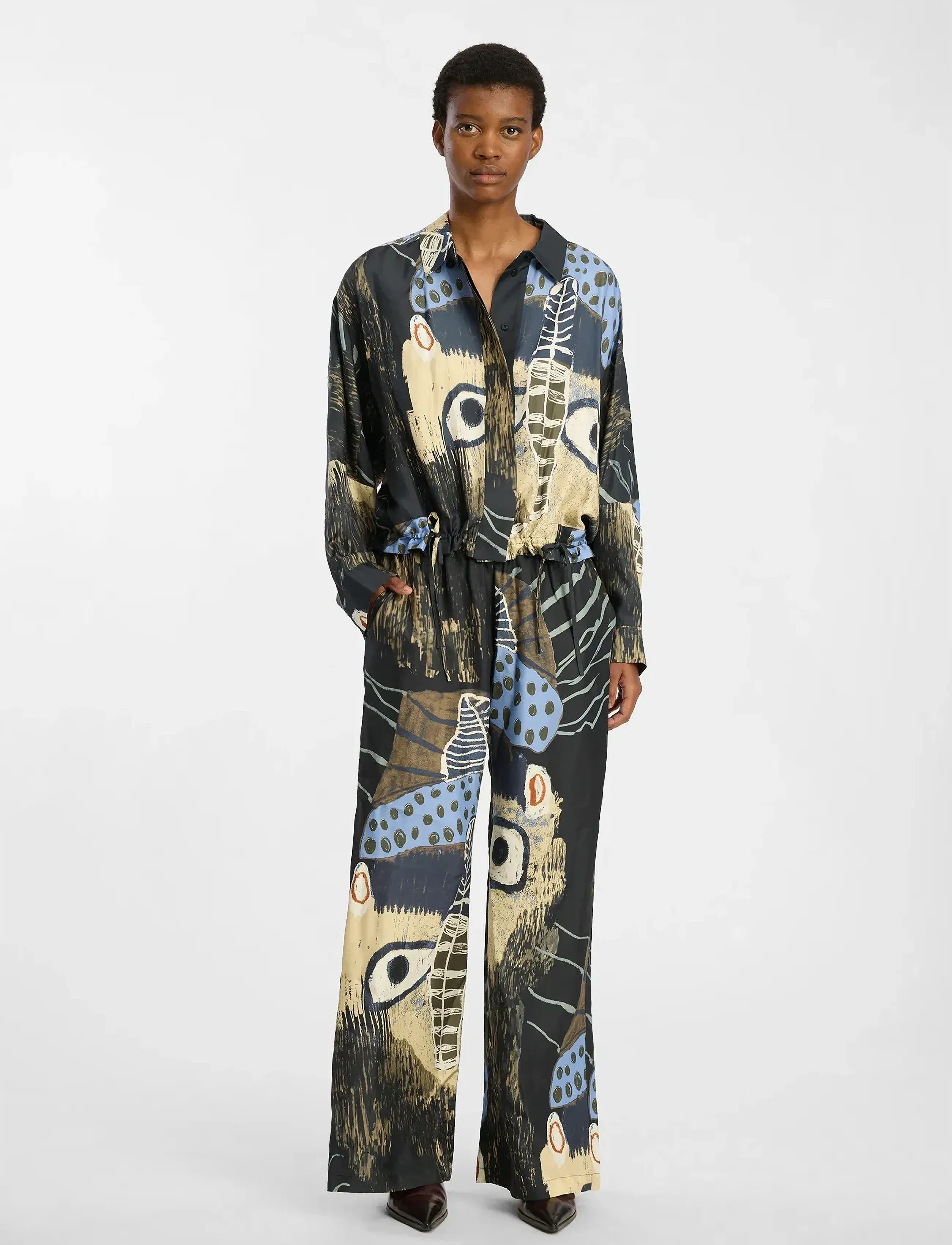 Munthe ARUM - Kleidung - PRINT BLACK / black