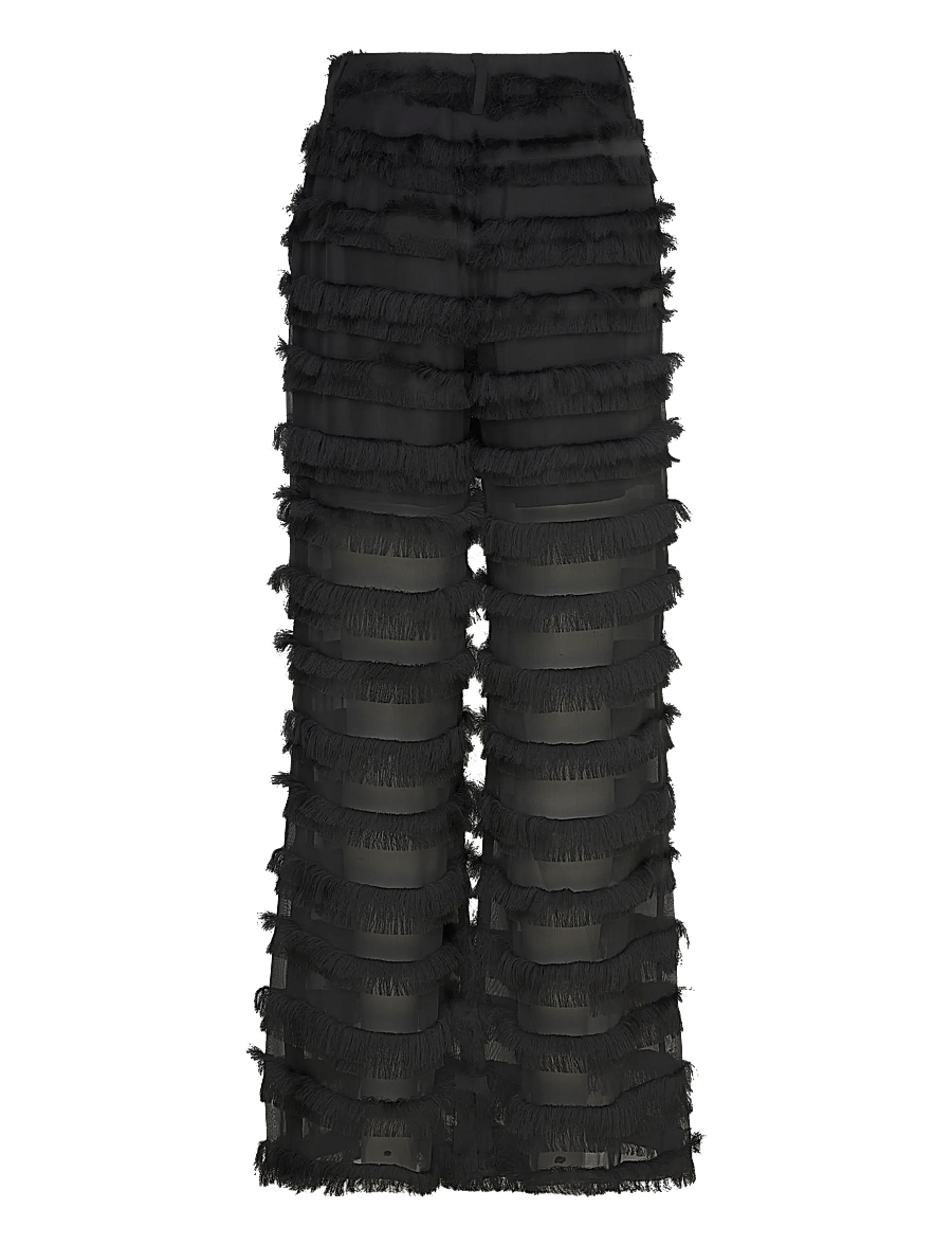 Munthe - LAITH - hosen mit weitem bein - black - 2