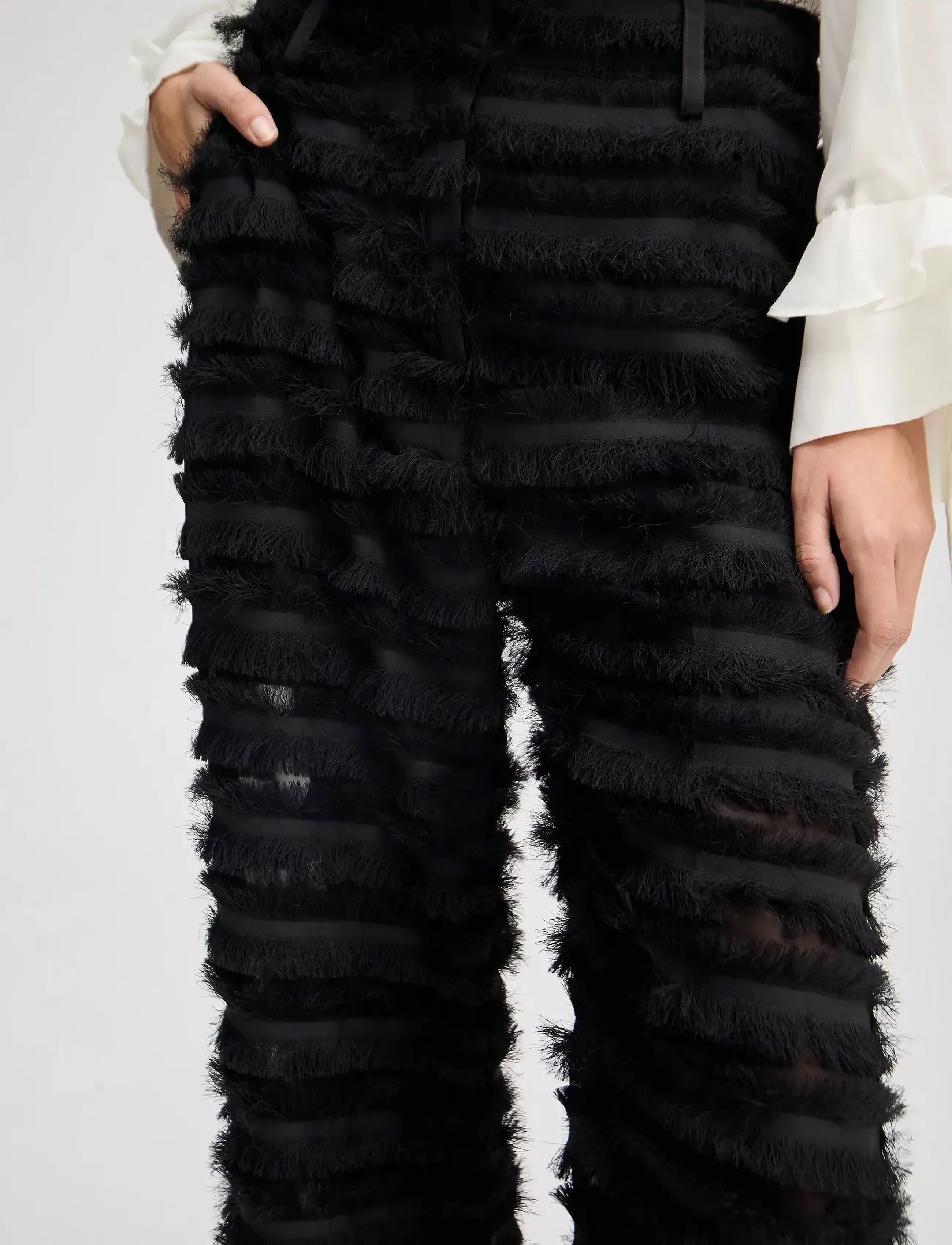 Munthe - LAITH - spodnie szerokie - black - 4
