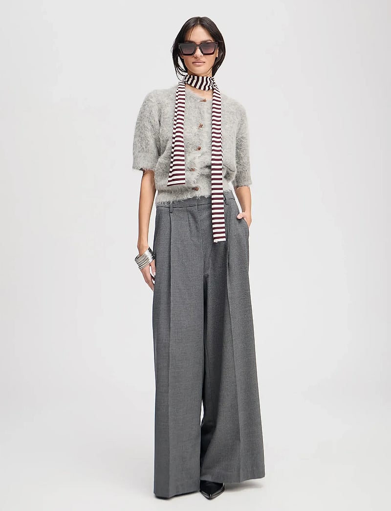 Munthe - LUPON - laia säärega püksid - charcoal - 0