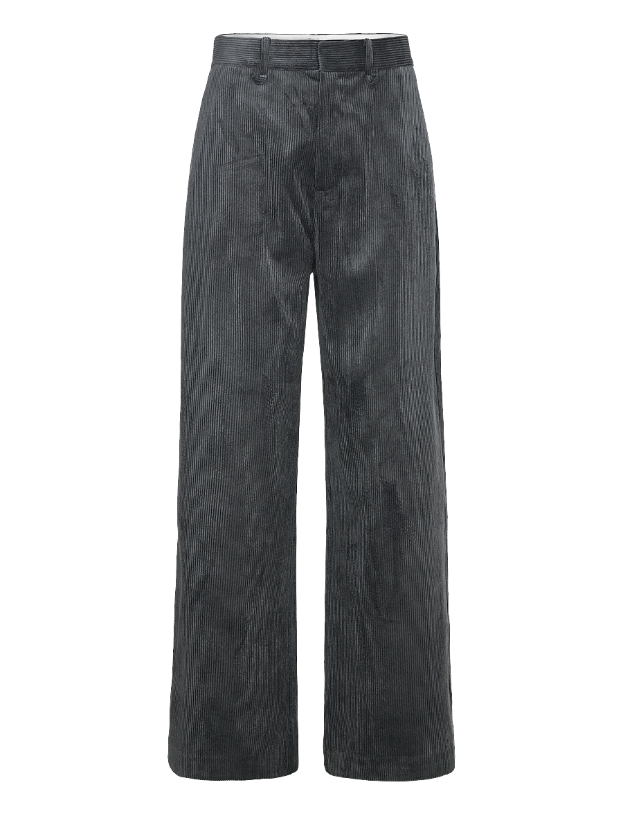 Munthe - LELOUIS - bukser med brede ben - charcoal - 1