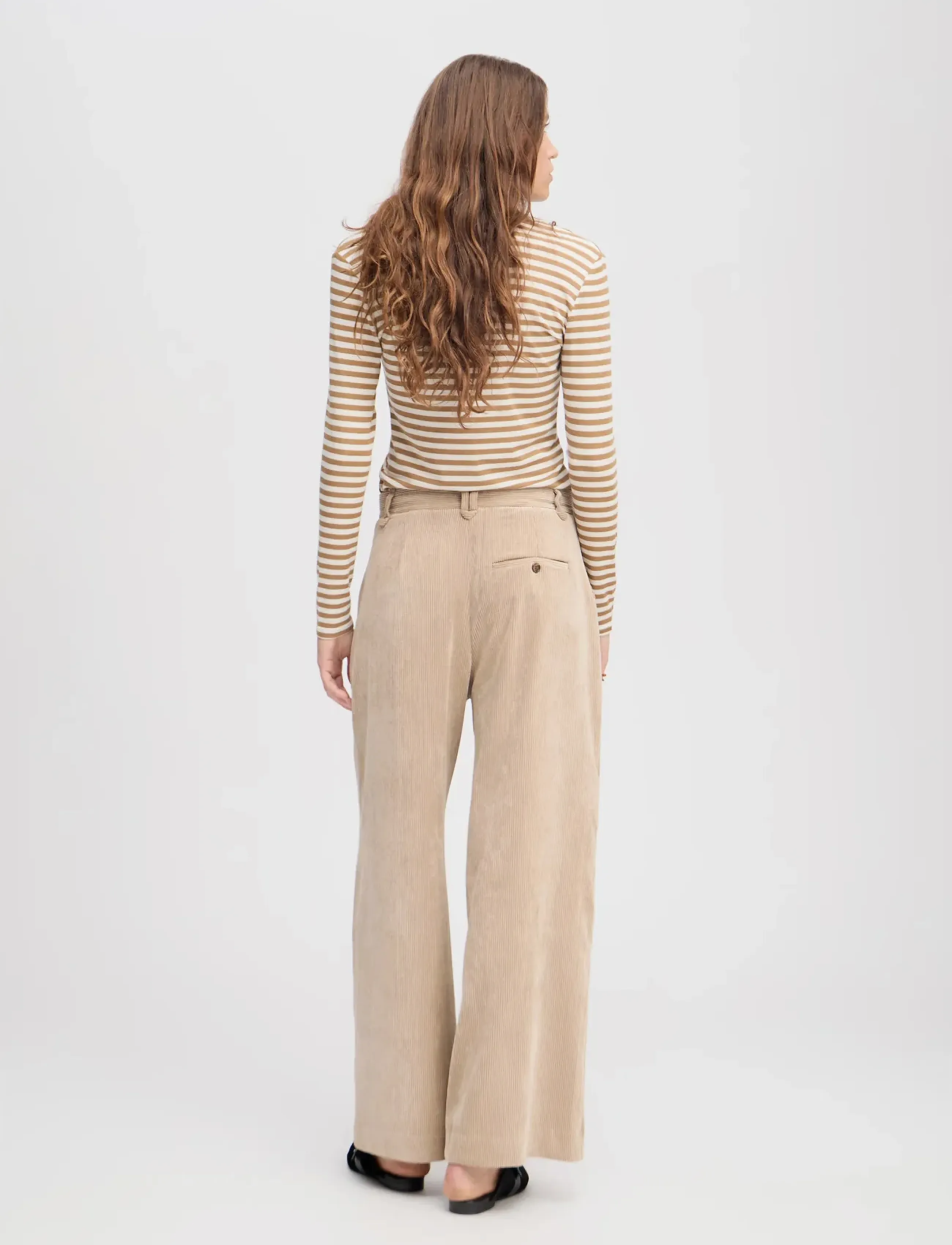 Munthe - LELOUIS - vida byxor - latte - 3
