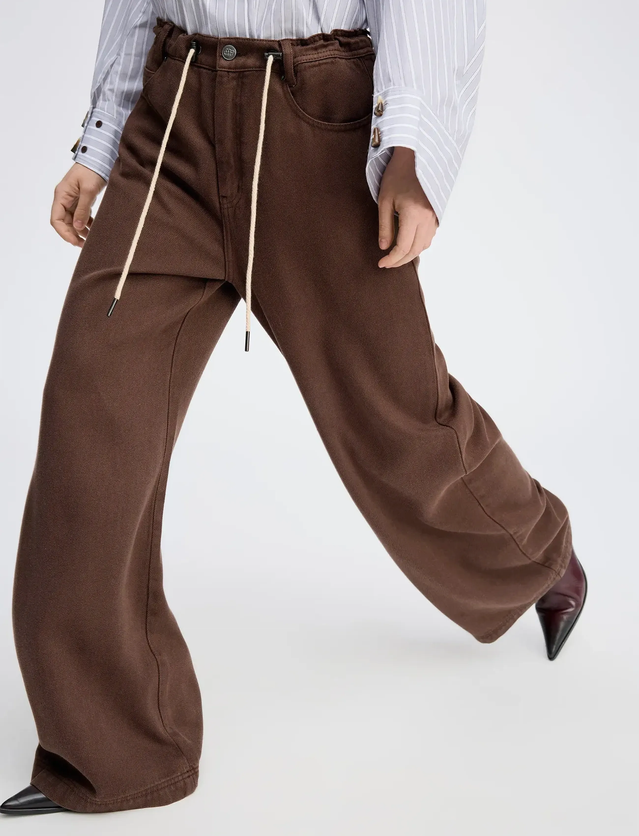 Munthe - OBEY - vida byxor - mocca - 4