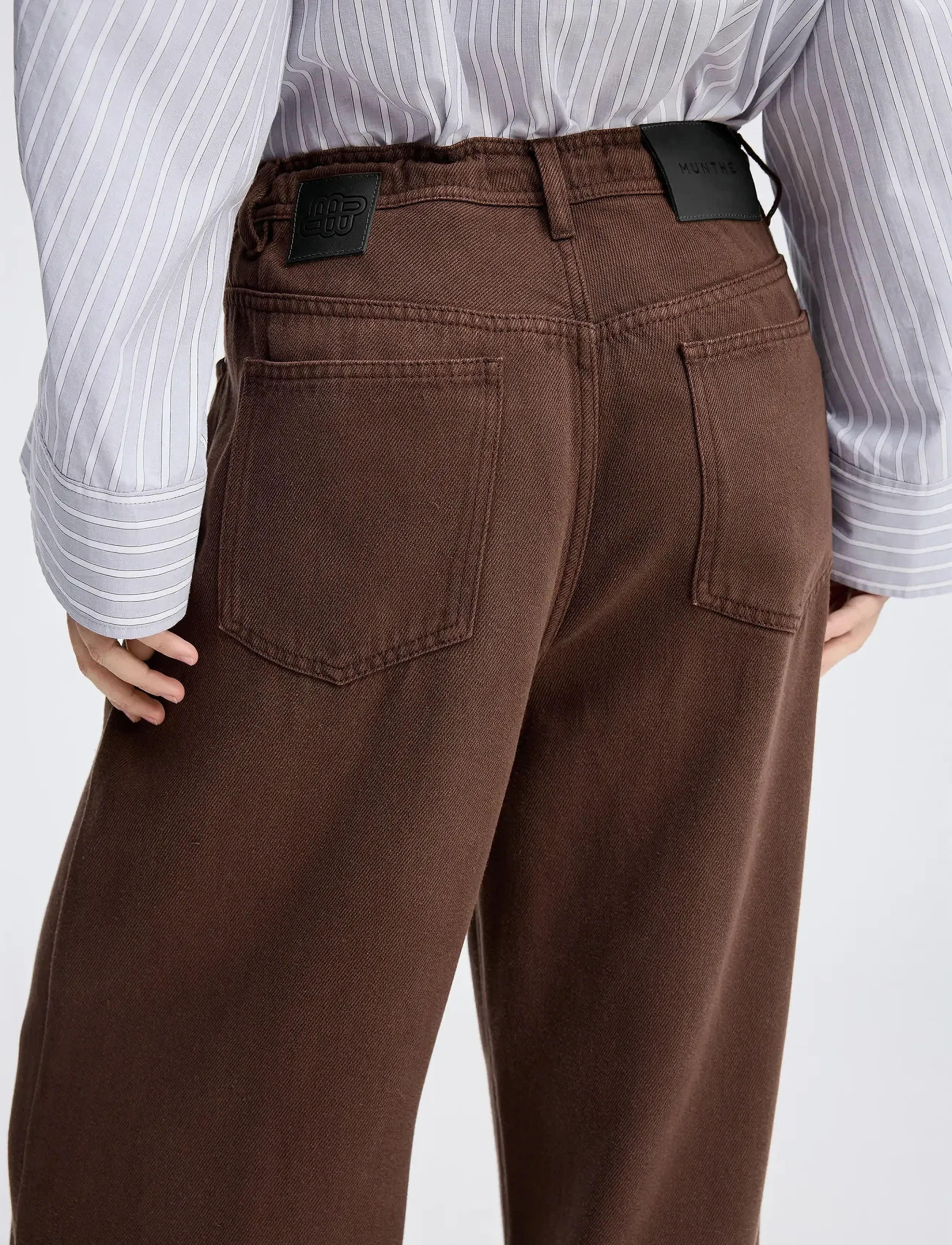 Munthe - OBEY - vida byxor - mocca - 5