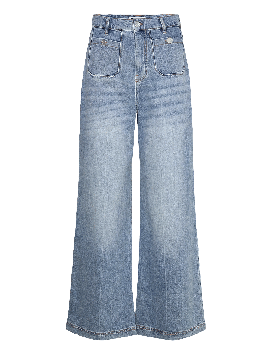 Munthe - LODWAR - leveälahkeiset farkut - light blue - 1