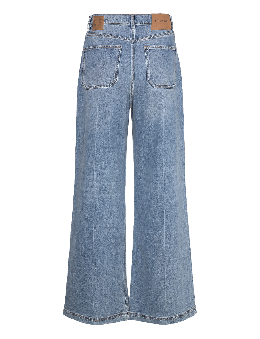 Munthe - LODWAR - leveälahkeiset farkut - light blue - 2