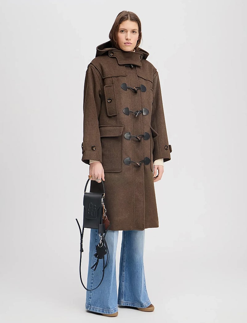 Munthe - LEVERNA - uldfrakker - brown - 0