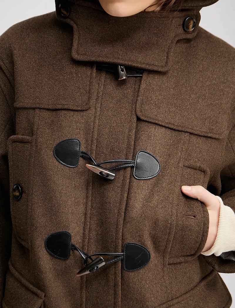 Munthe - LEVERNA - uldfrakker - brown - 5