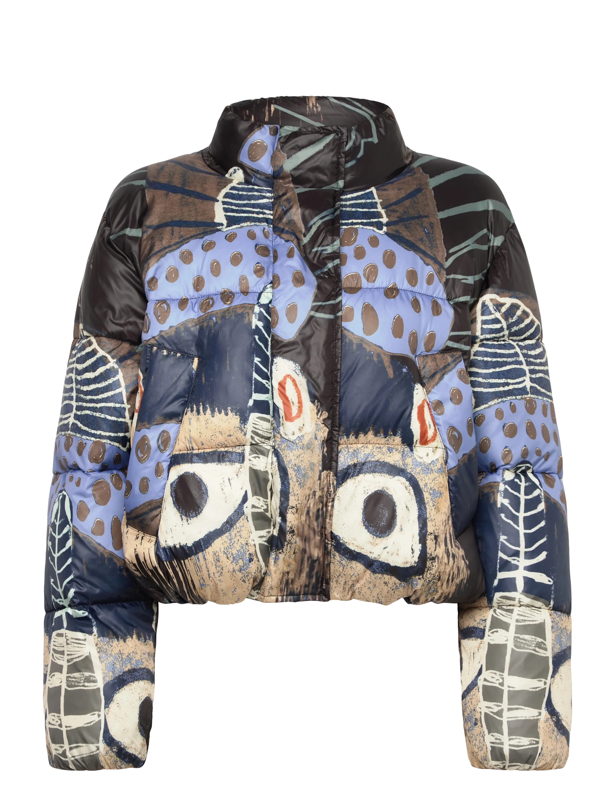 Munthe JUBA - Winter jacket - PRINT BLACK / black