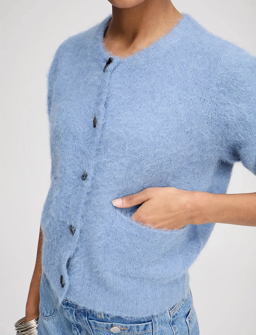Munthe - LOCCA - strickjacken - blue - 4