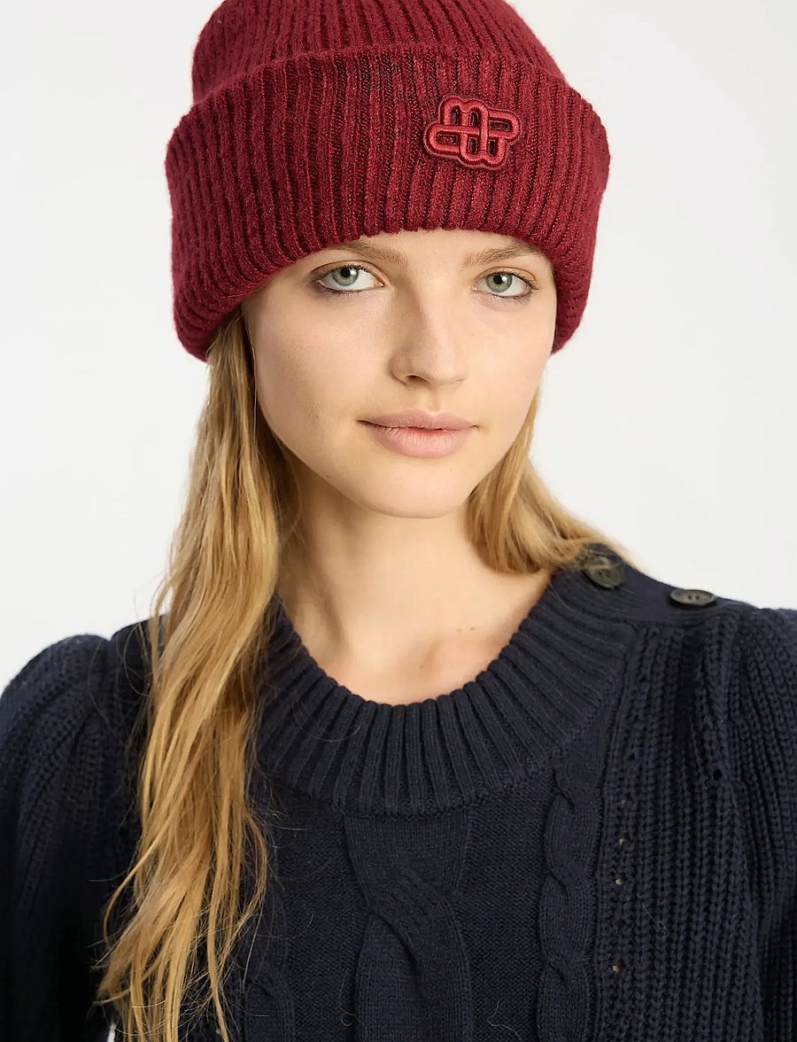 Munthe - LIKANER - beanie mütsid - bordeaux - 0