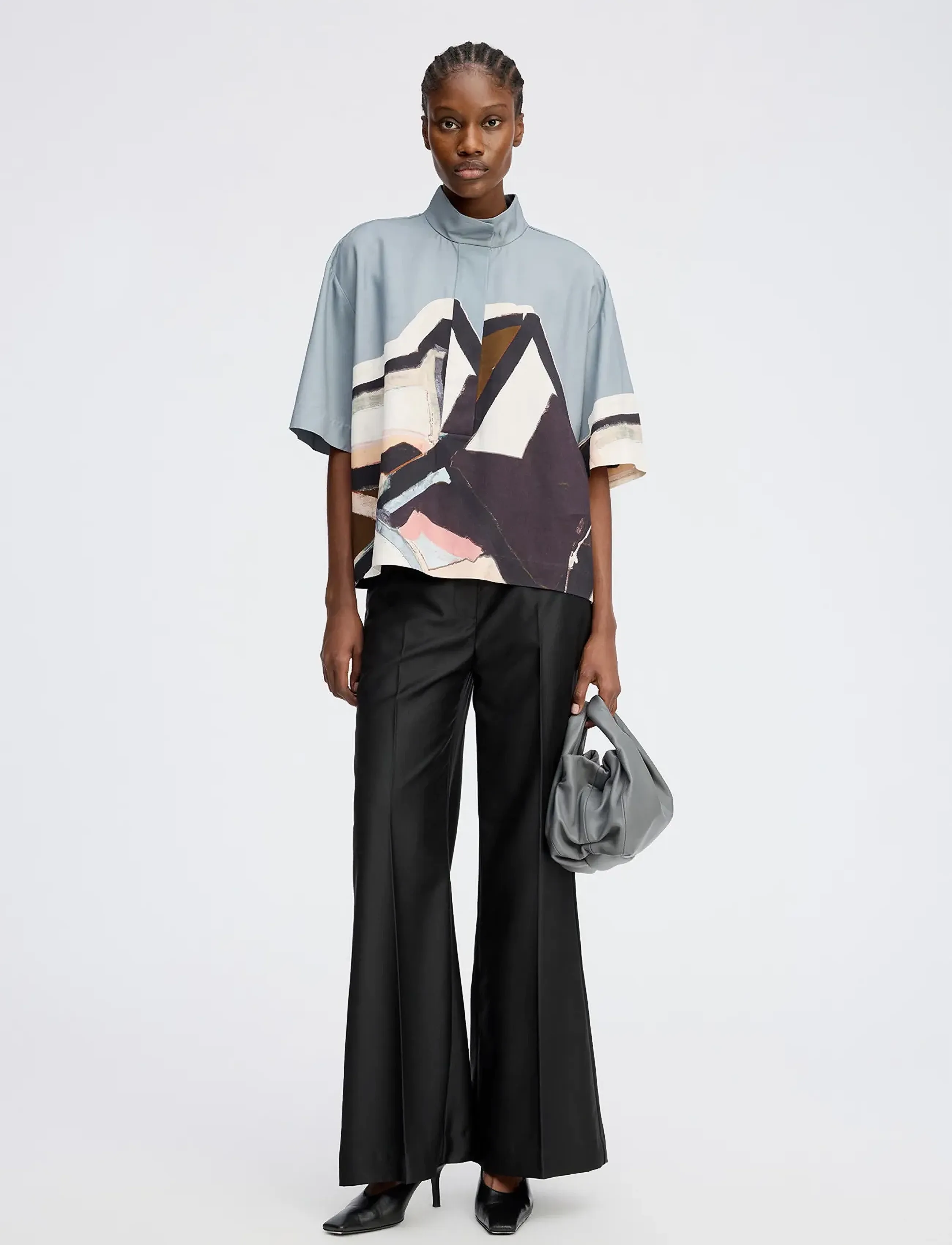 Munthe ROGER - Skjorter - GREY / blue