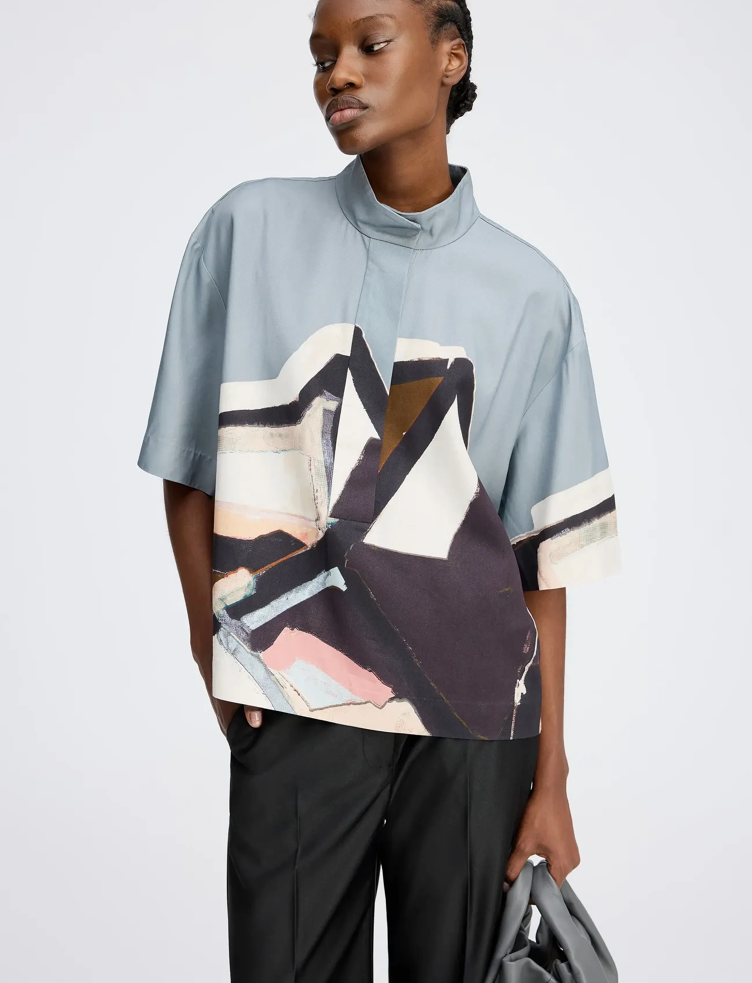 Munthe - ROGER - kurzärmlige hemden - grey - 3