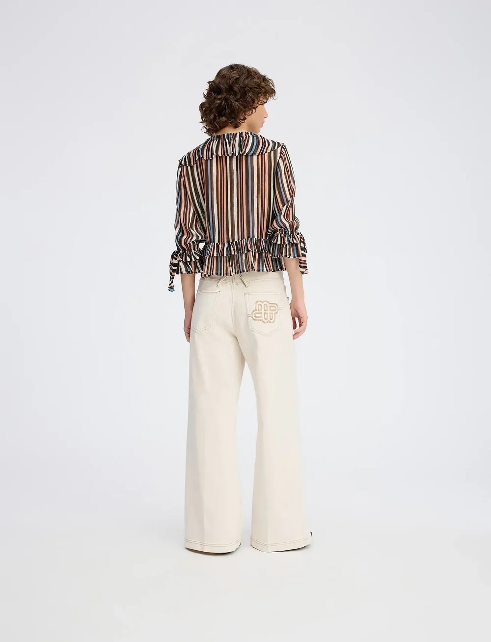 Munthe - RYLEY - langærmede bluser - stripe black - 2