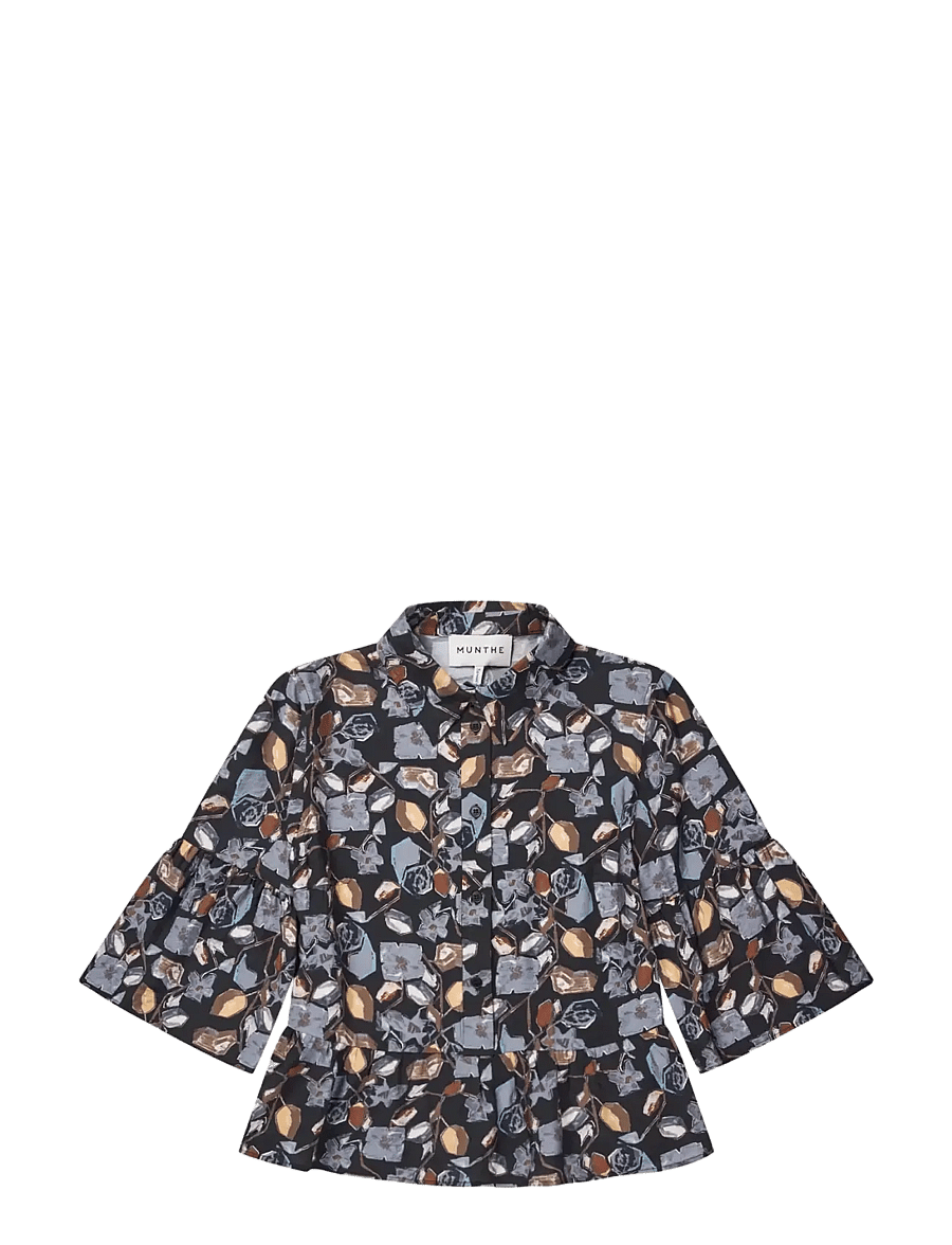 Munthe - ROSEWELL - kurzärmelige blusen - black - 1