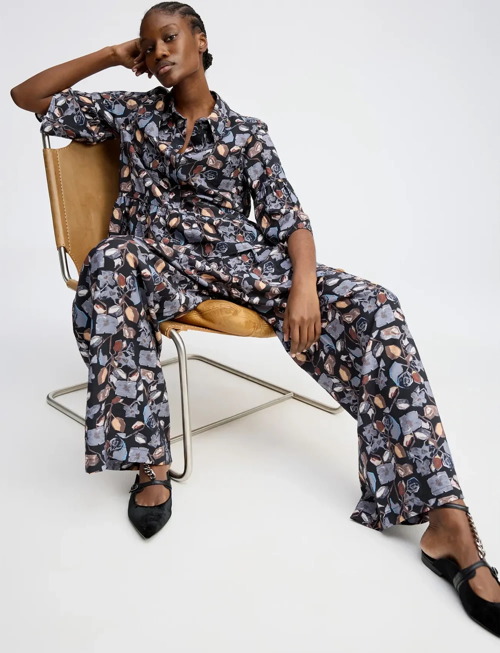 Munthe - ROSEWELL - kortærmede bluser - black - 3